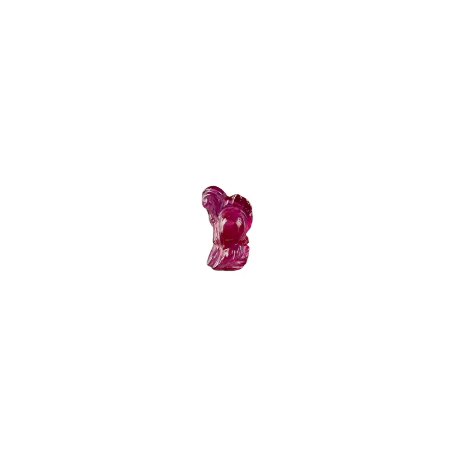 0.89 Carved Flamingo Bird Burmese Ruby