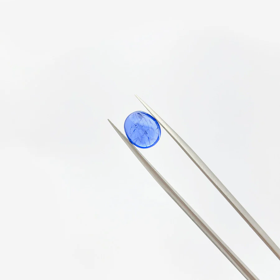 3.52ct Burmese Cornflower Blue Sapphire Cabochon - Image 2