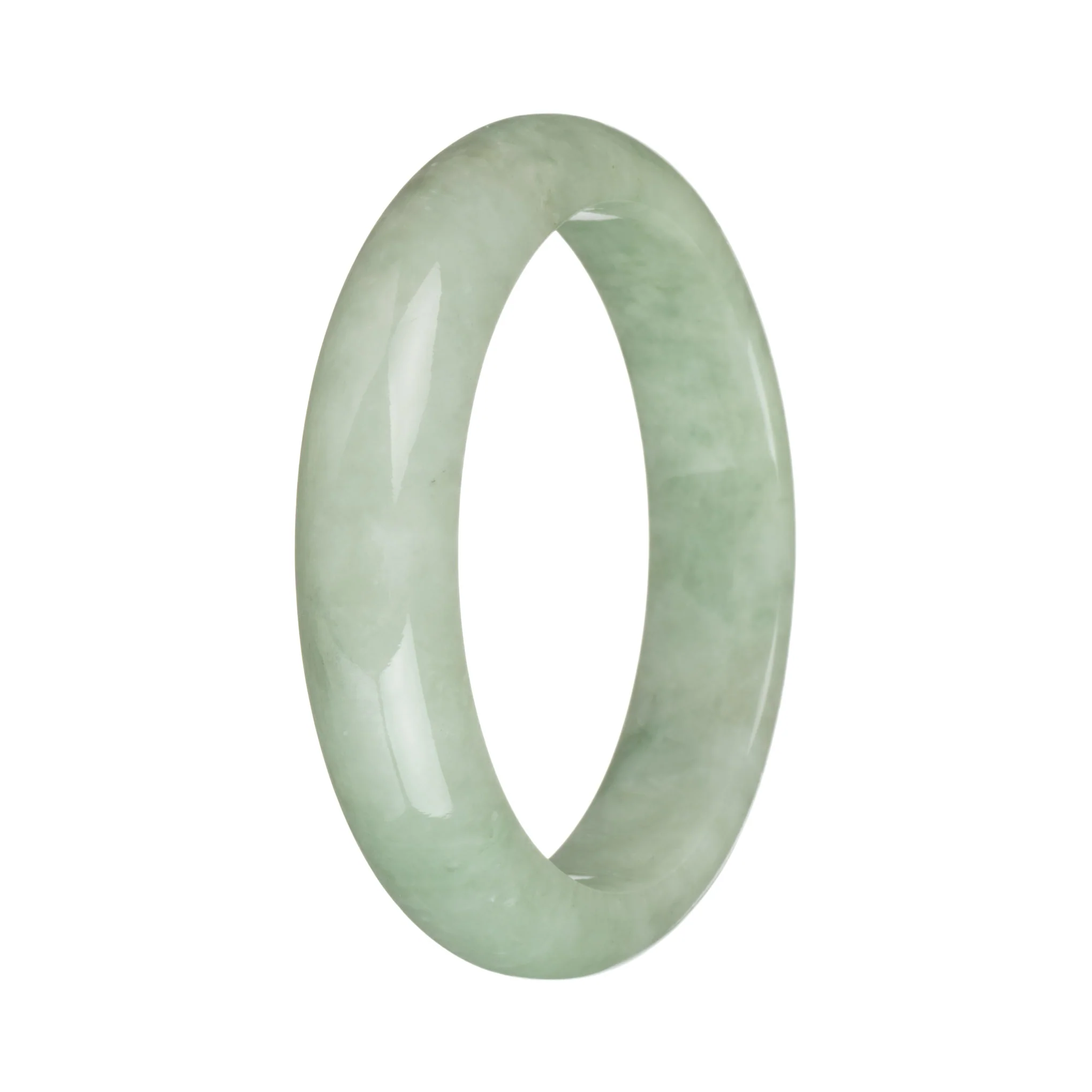 58mm Green Jade Bangle Bracelet - Image 2