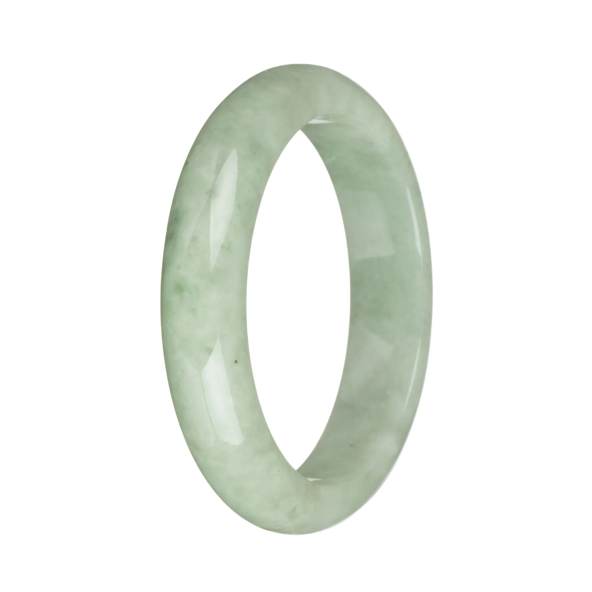 58mm Green Jade Bangle Bracelet - Image 3