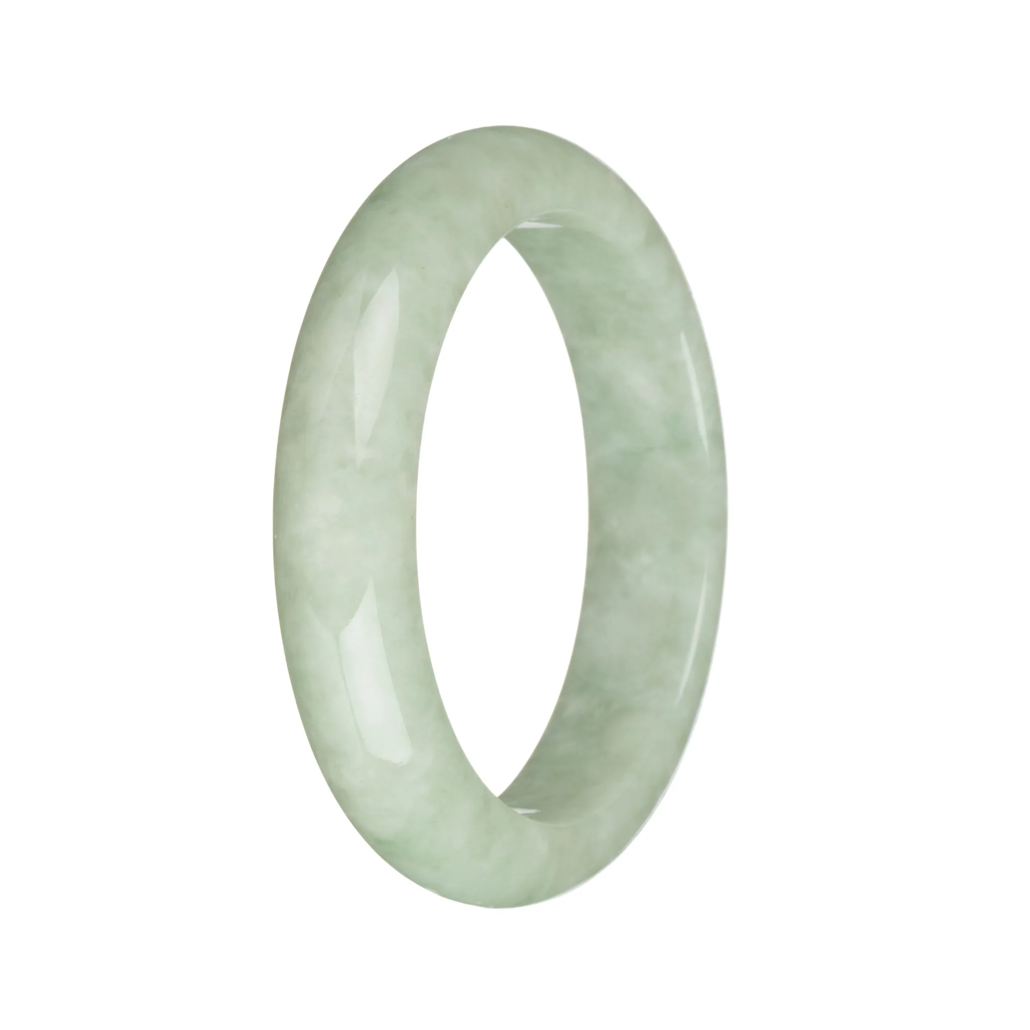 54.5mm Green Jade Bangle Bracelet