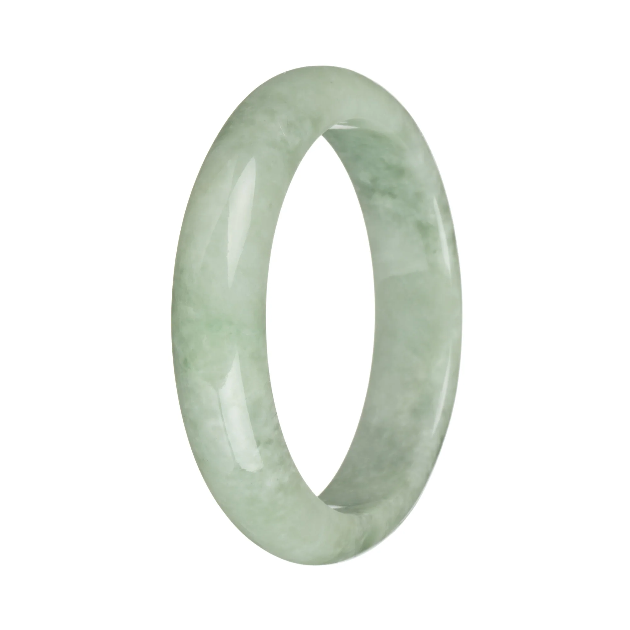 58.1mm Light Green Jade Bangle Bracelet