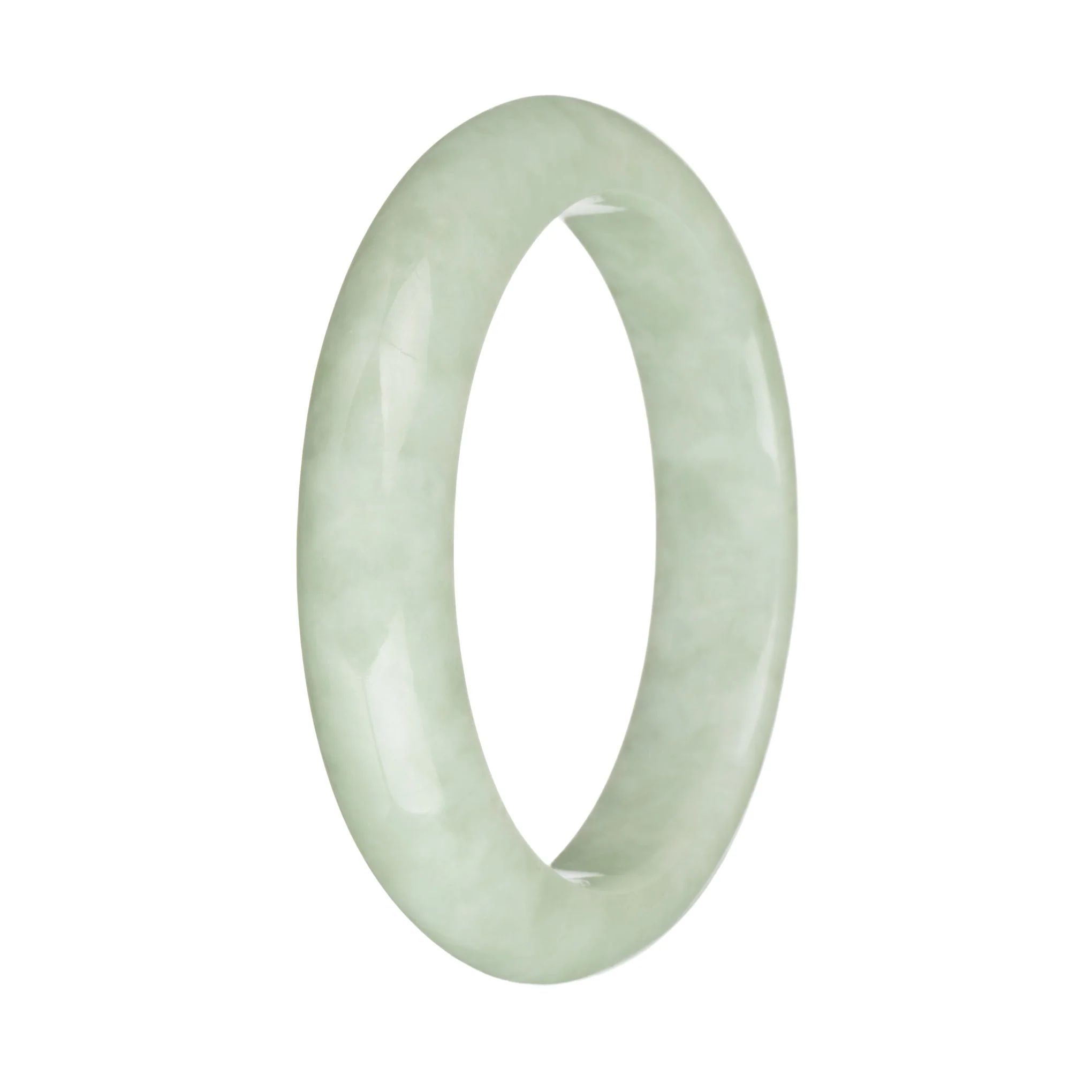 58.6mm Light Green Jade Bangle Bracelet