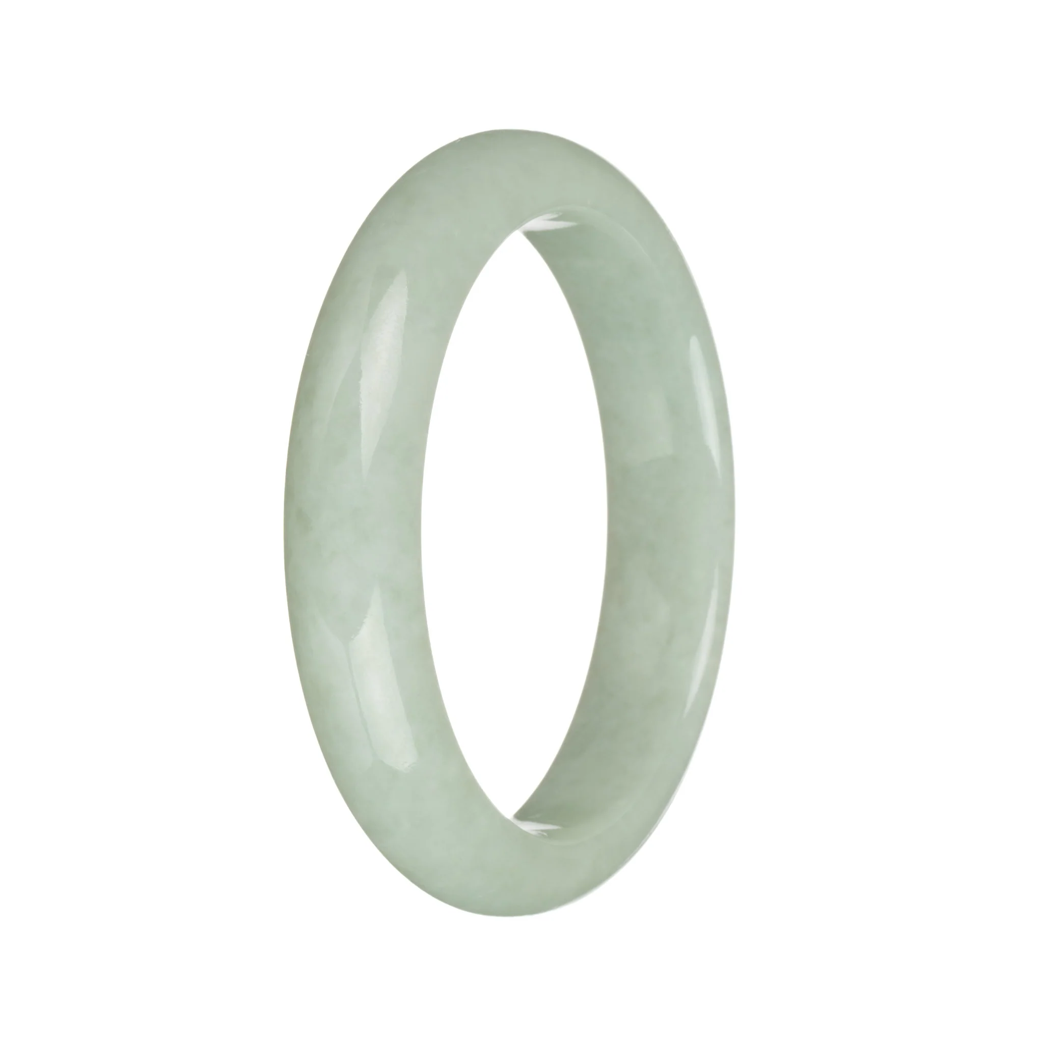 55.5mm Light Green Jade Bangle Bracelet