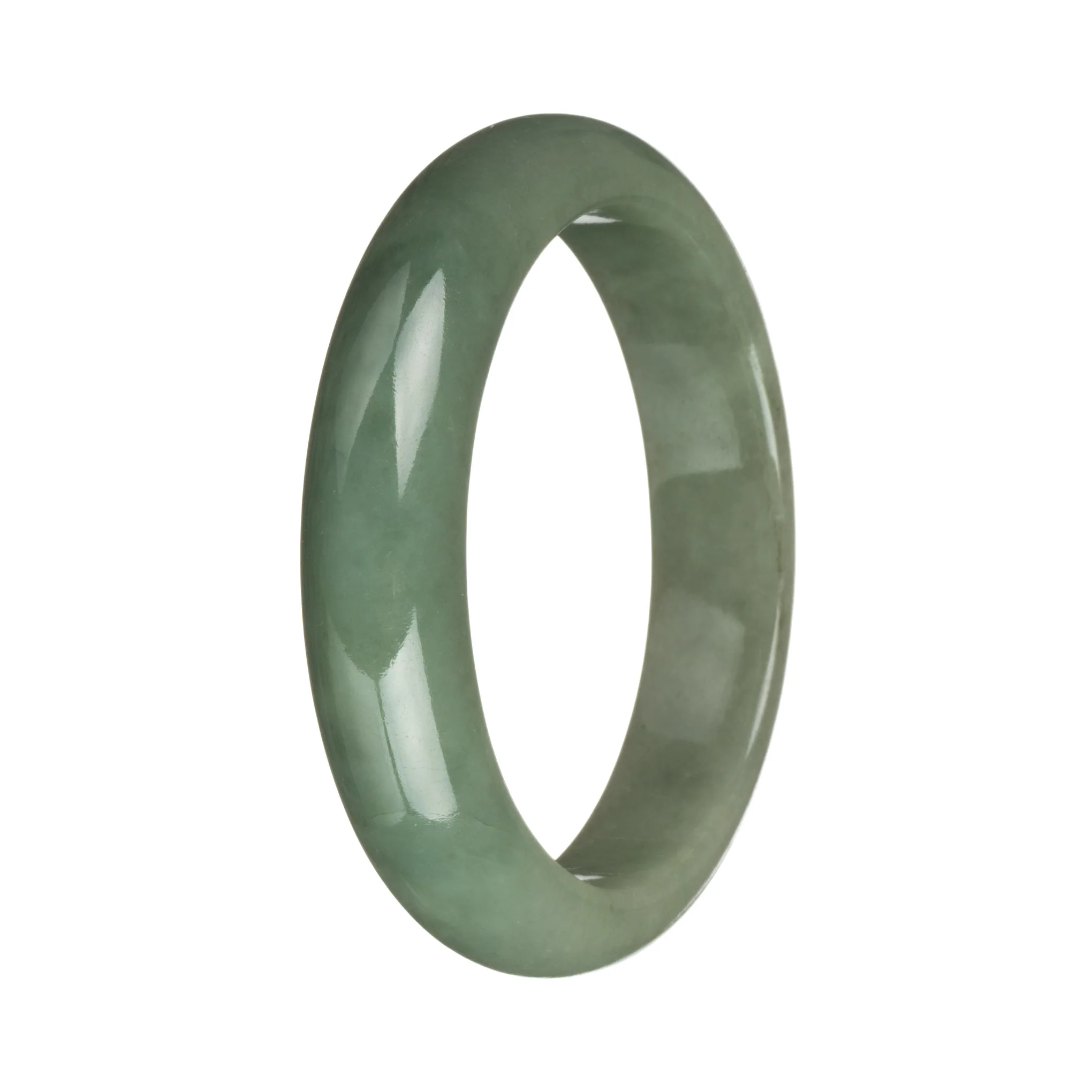 58.1mm Green Jade Bangle Bracelet - Image 3