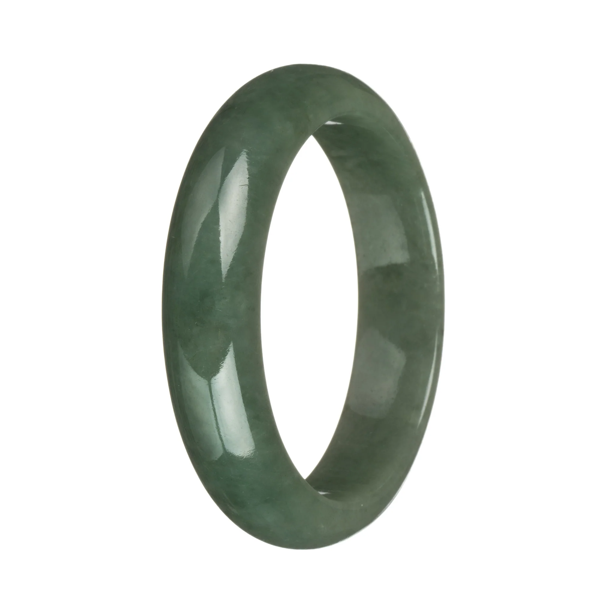 58.3mm Green Jade Bangle Bracelet - Image 2