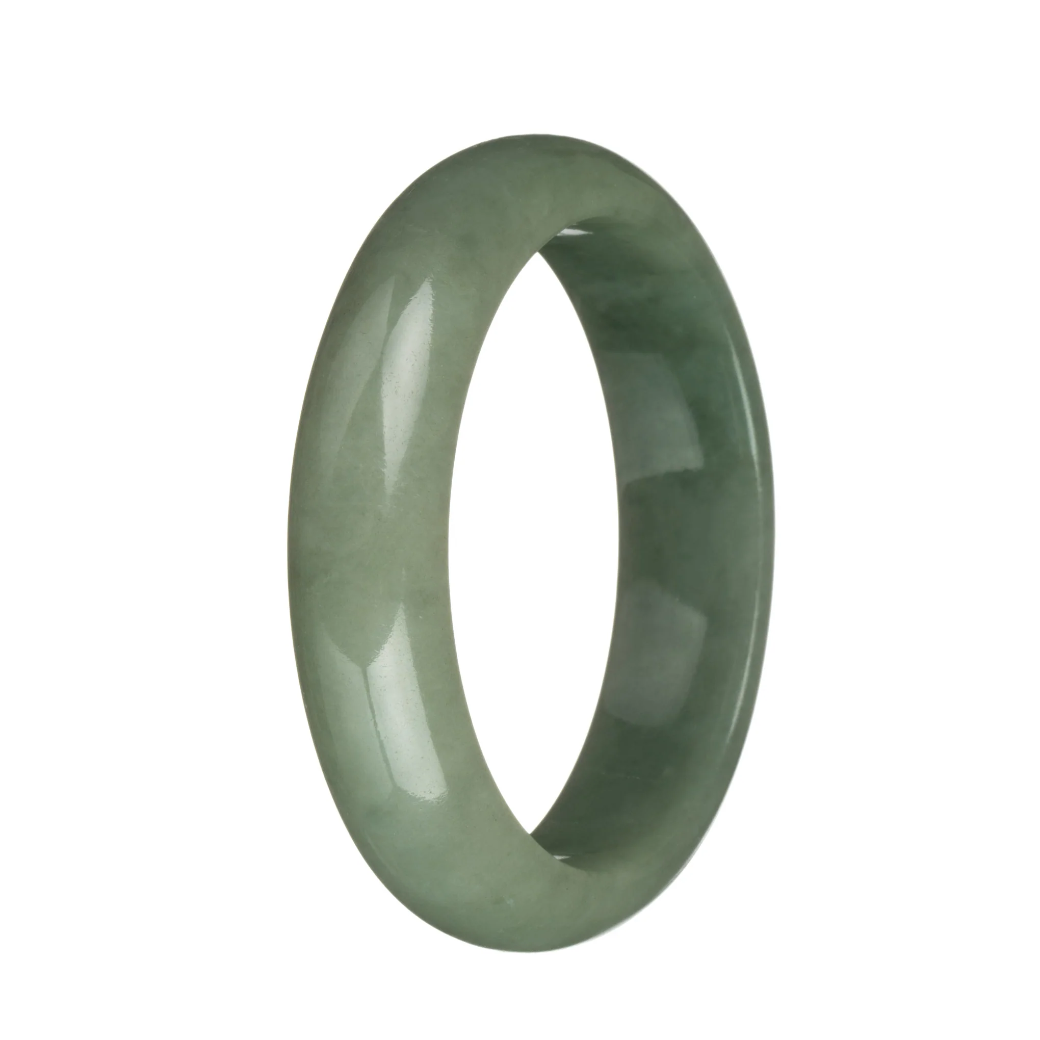 58.2mm Green Jade Bangle Bracelet - Image 2