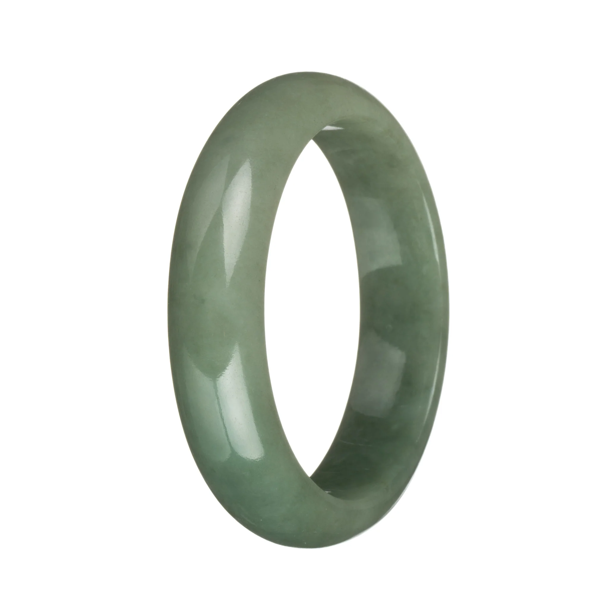 58.2mm Green Jade Bangle Bracelet - Image 3