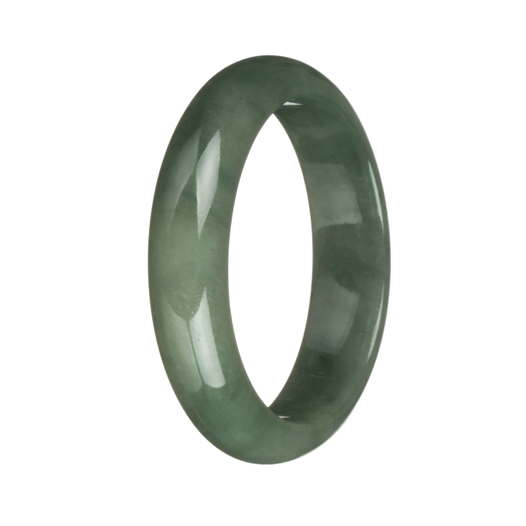 58.2mm Green Jade Bangle Bracelet - Image 2