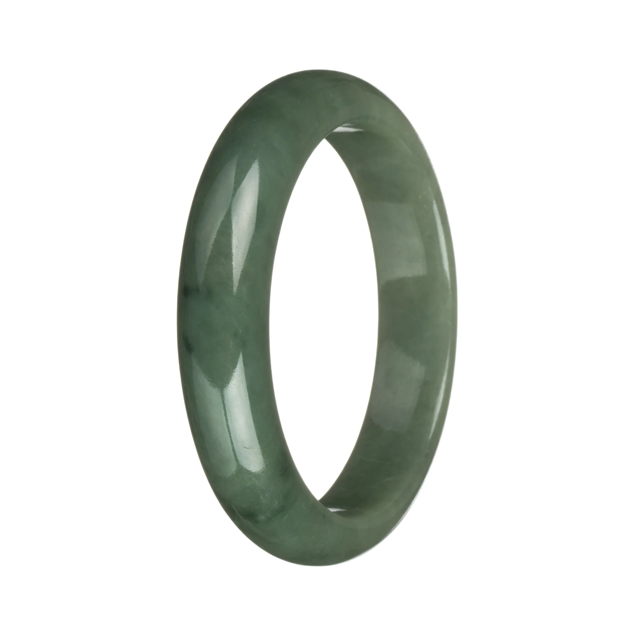58.2mm Green Jade Bangle Bracelet - Image 3