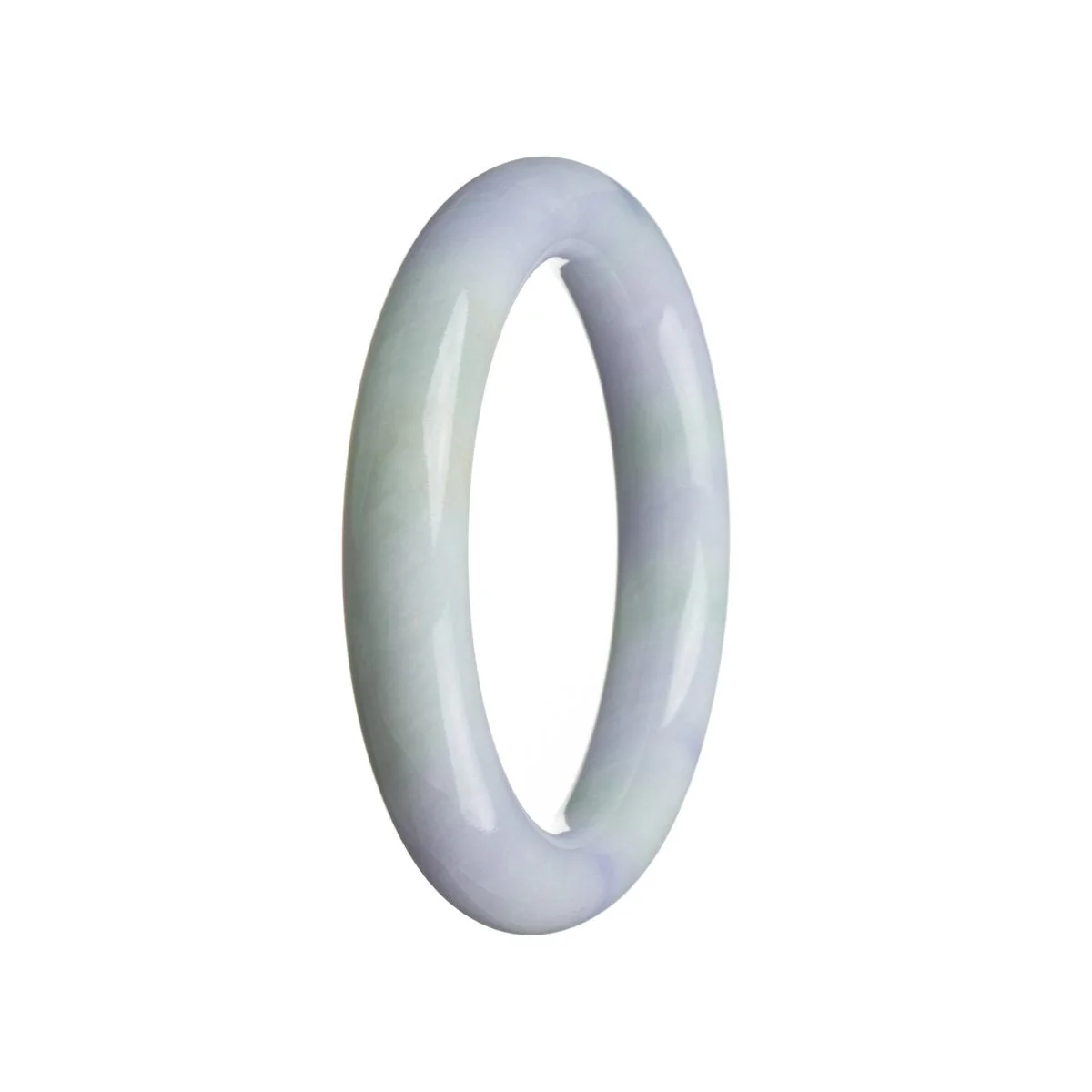 Genuine Grade A Candy lavender Jadeite Bangle - 52mm Round