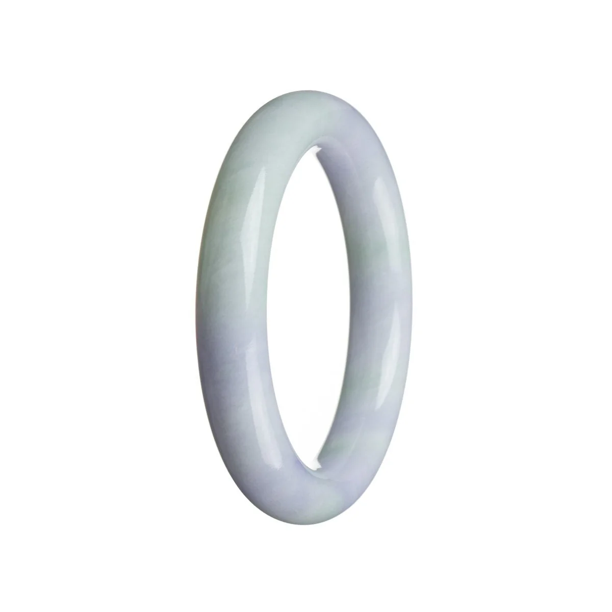 Genuine Grade A Candy lavender Jadeite Bangle - 52mm Round - Image 2
