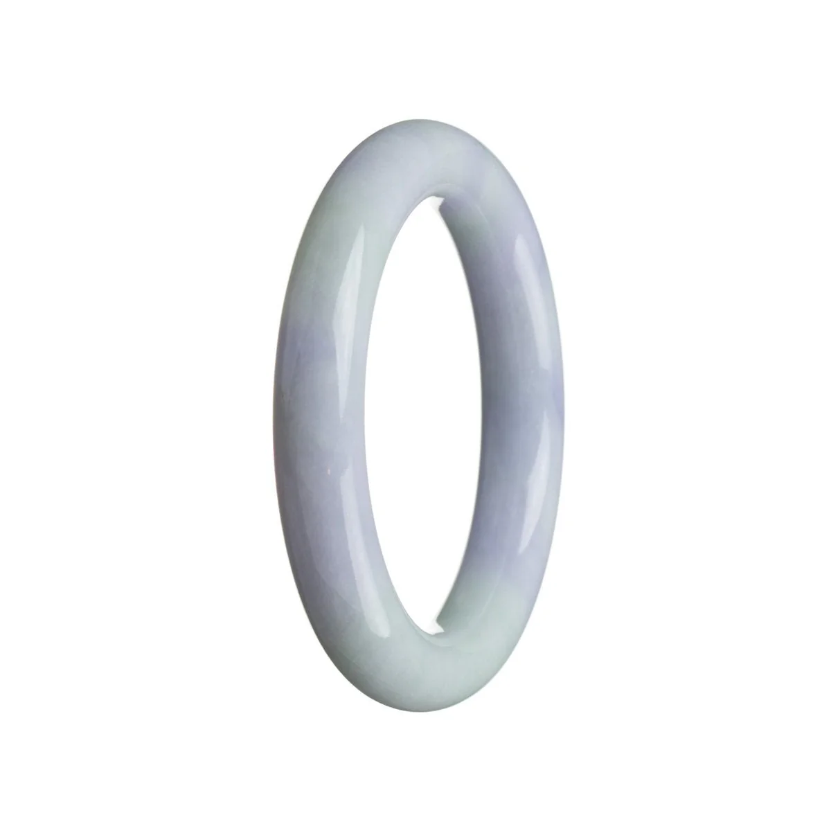 Genuine Grade A Candy lavender Jadeite Bangle - 52mm Round - Image 3