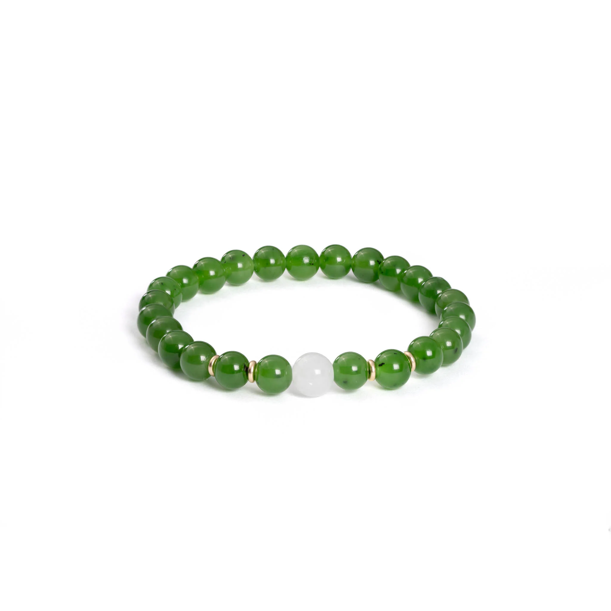Chakra Glow Jade Bracelet with Burmese Jade - Image 3