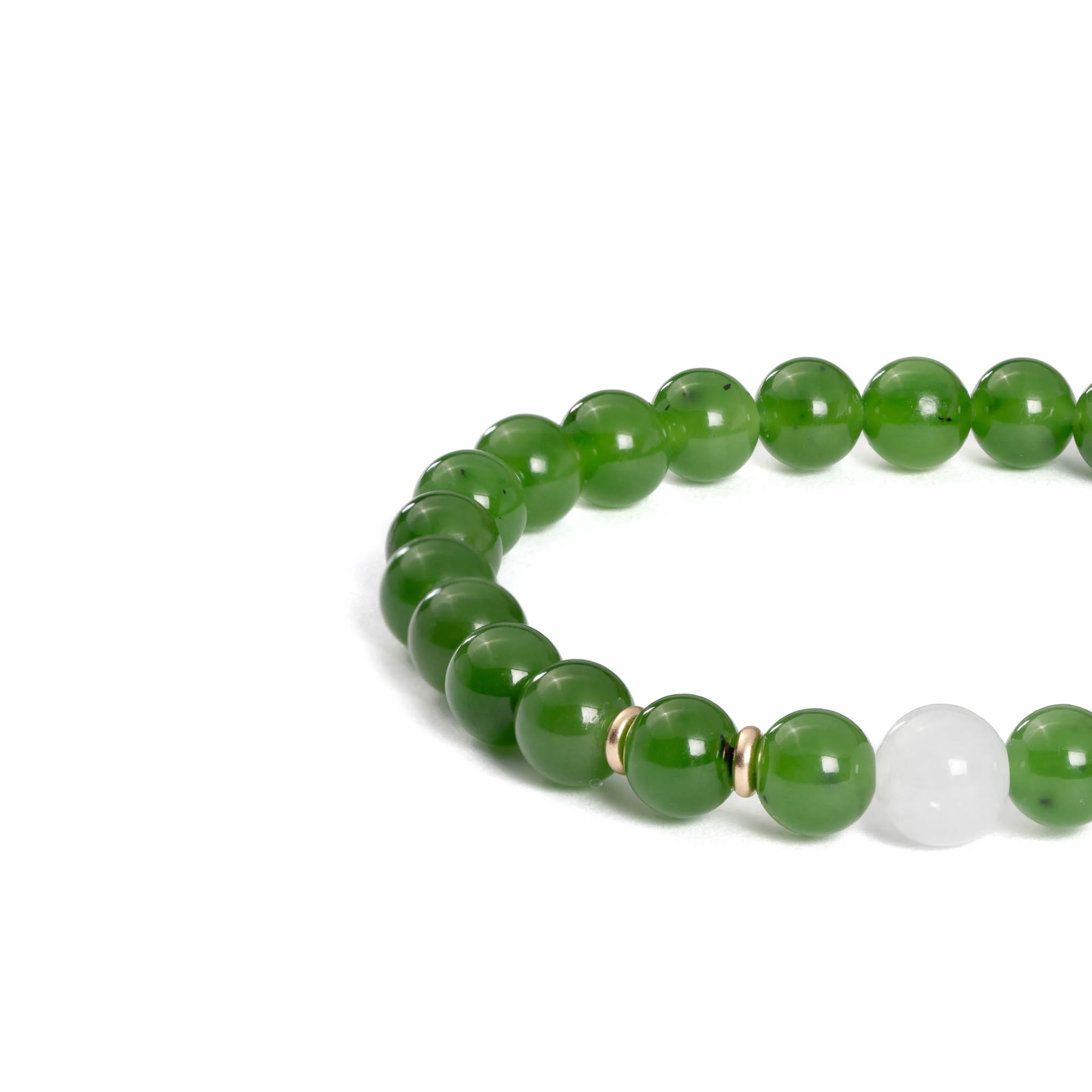 Chakra Glow Jade Bracelet with Burmese Jade - Image 4