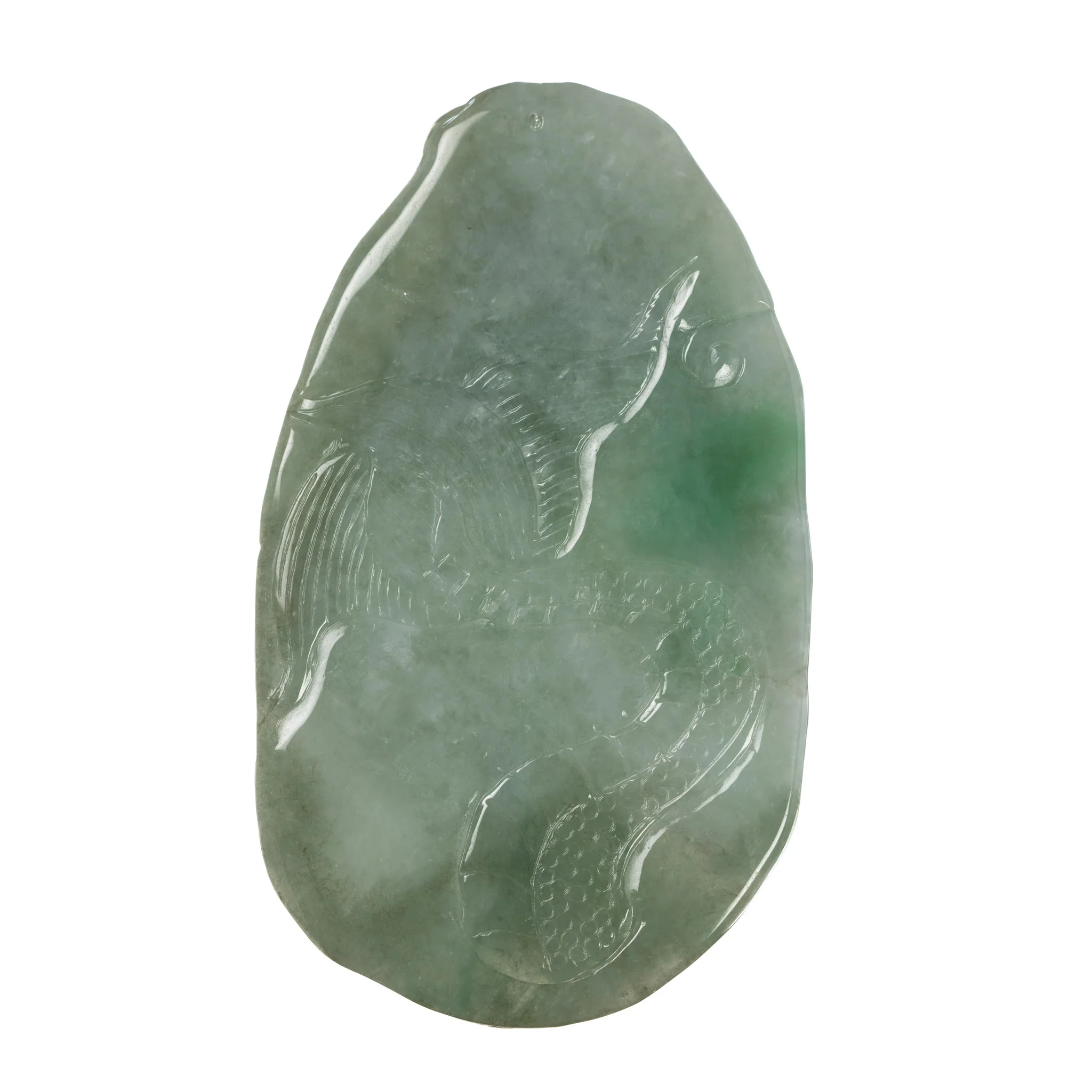 Chinese Dragon Jade Pendant - Image 2
