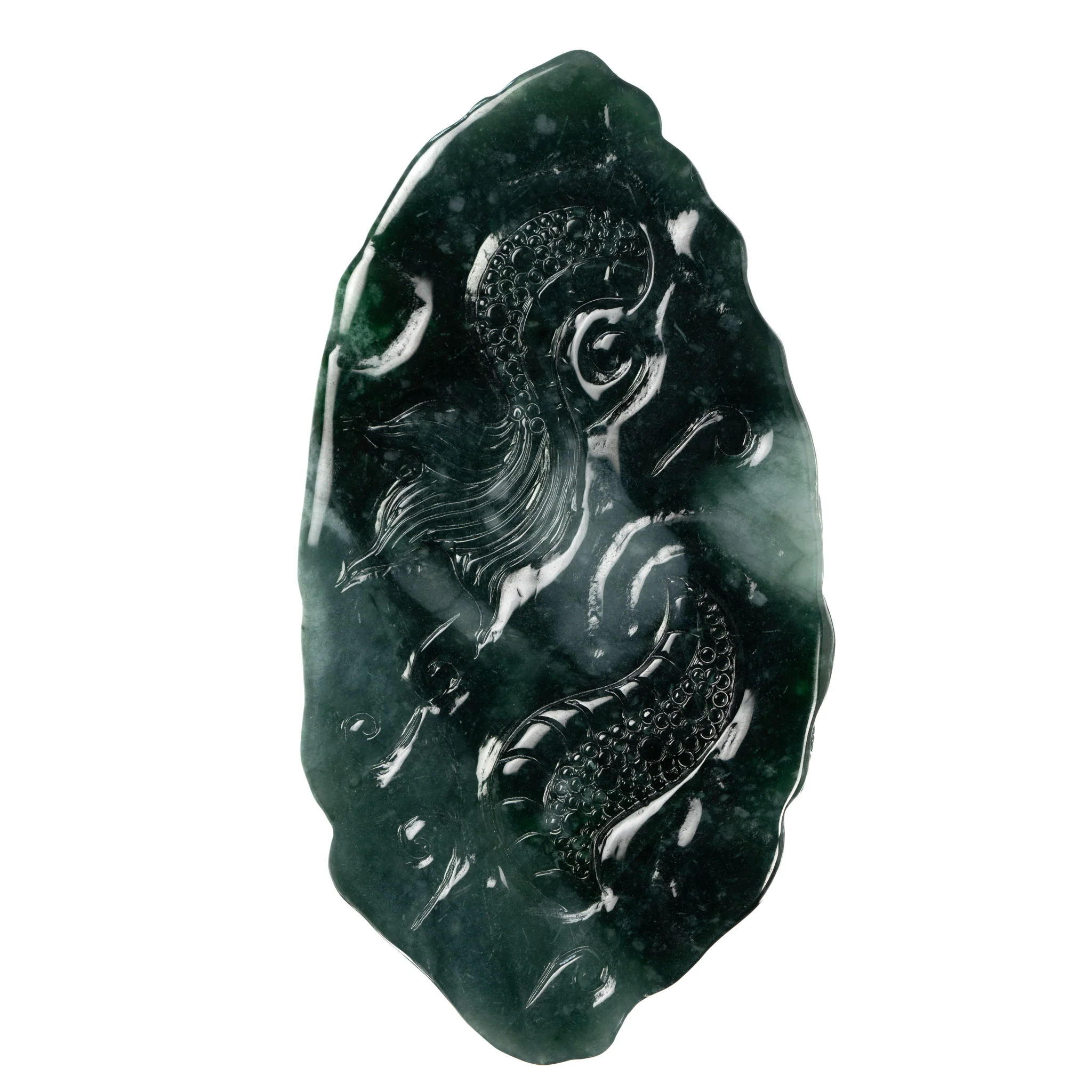 Chinese Zodiac Dragon Jade Pendant - Image 2