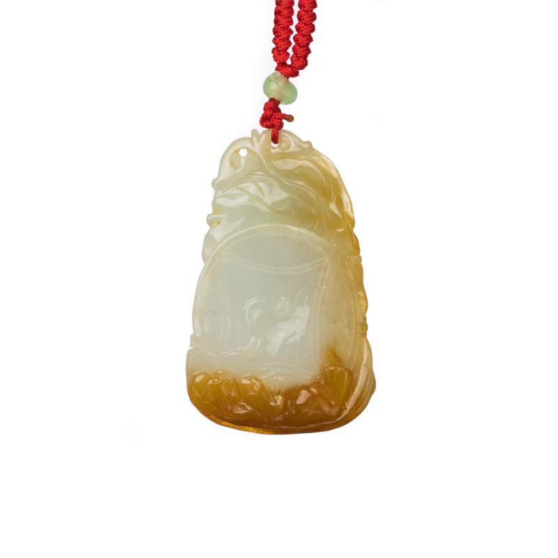 Coin Money Jadeite Jade Pendant - Image 2