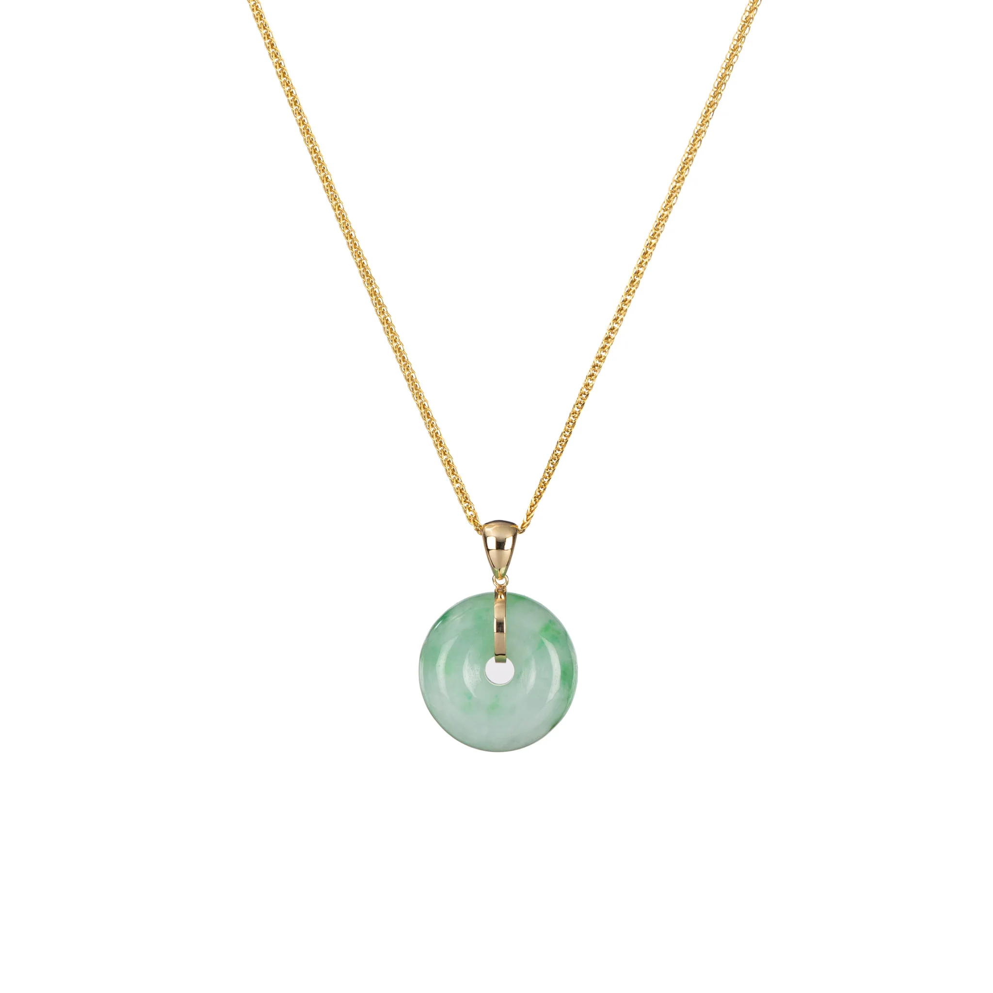 Dainty Natural Jade Pendant - Kandy Donut