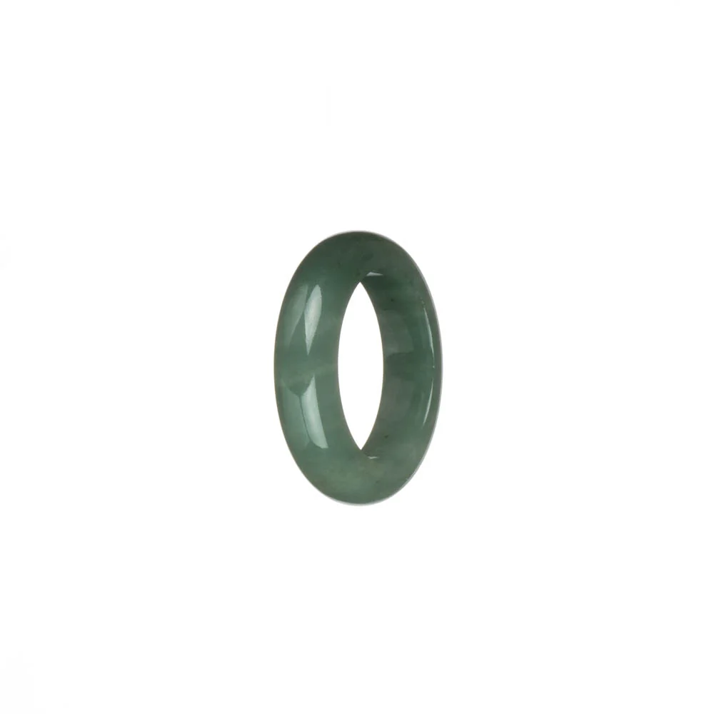 Genuine Deep Green and Green Burmese Jade Band - US 7.25 - Image 2