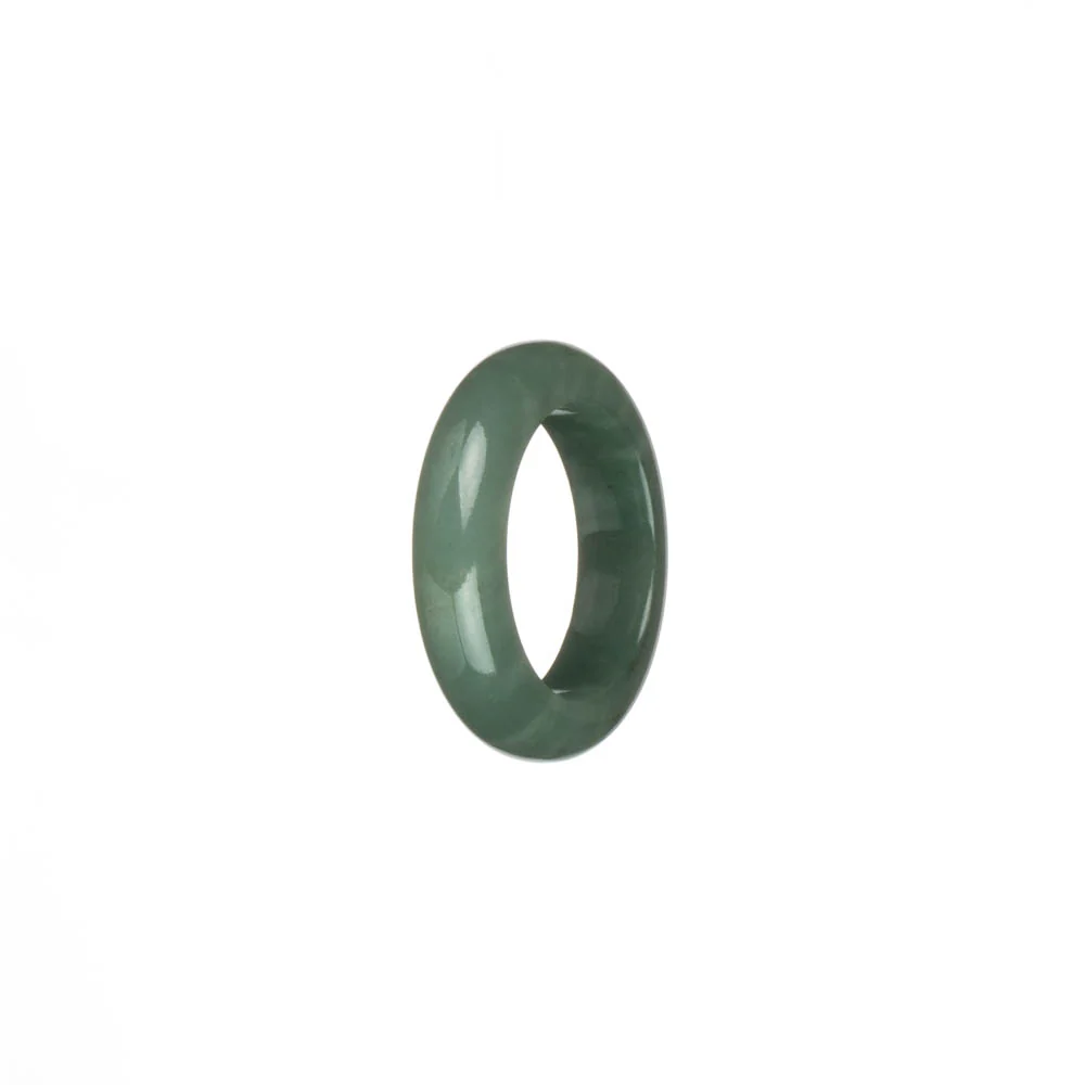 Genuine Deep Green and Green Burmese Jade Band - US 7.25 - Image 3