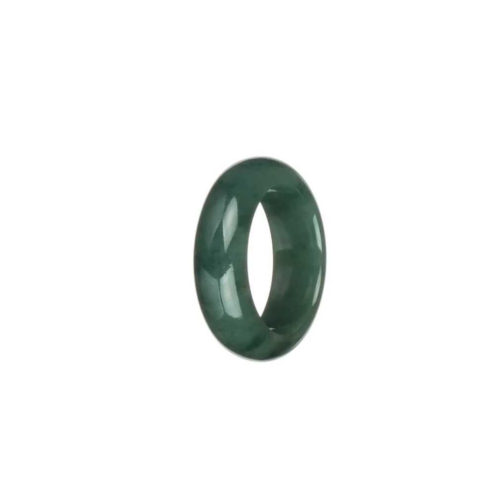 Authentic Deep Green Jadeite Jade Band - US 9.5 - Image 2