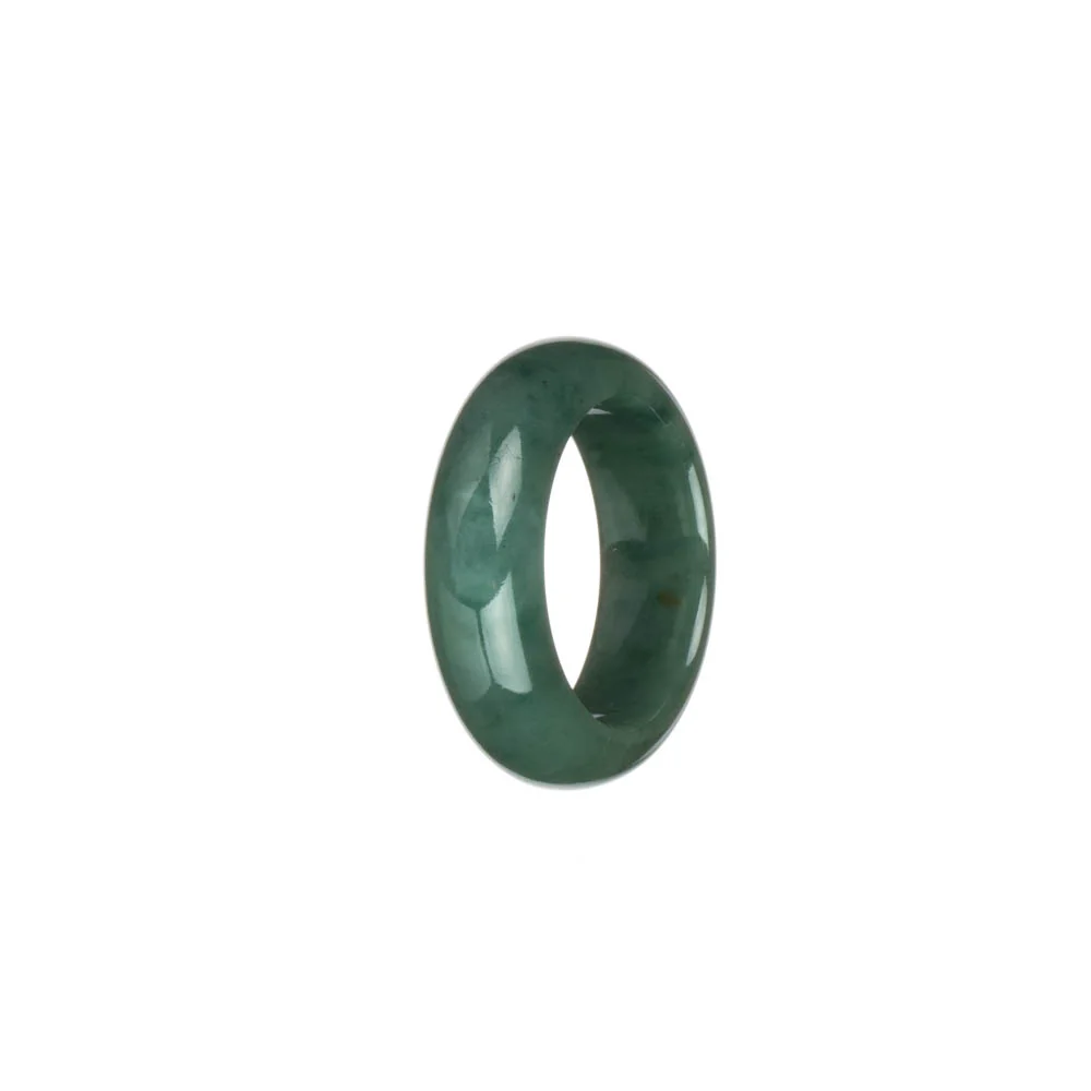 Authentic Deep Green Jadeite Jade Band - US 9.5 - Image 3