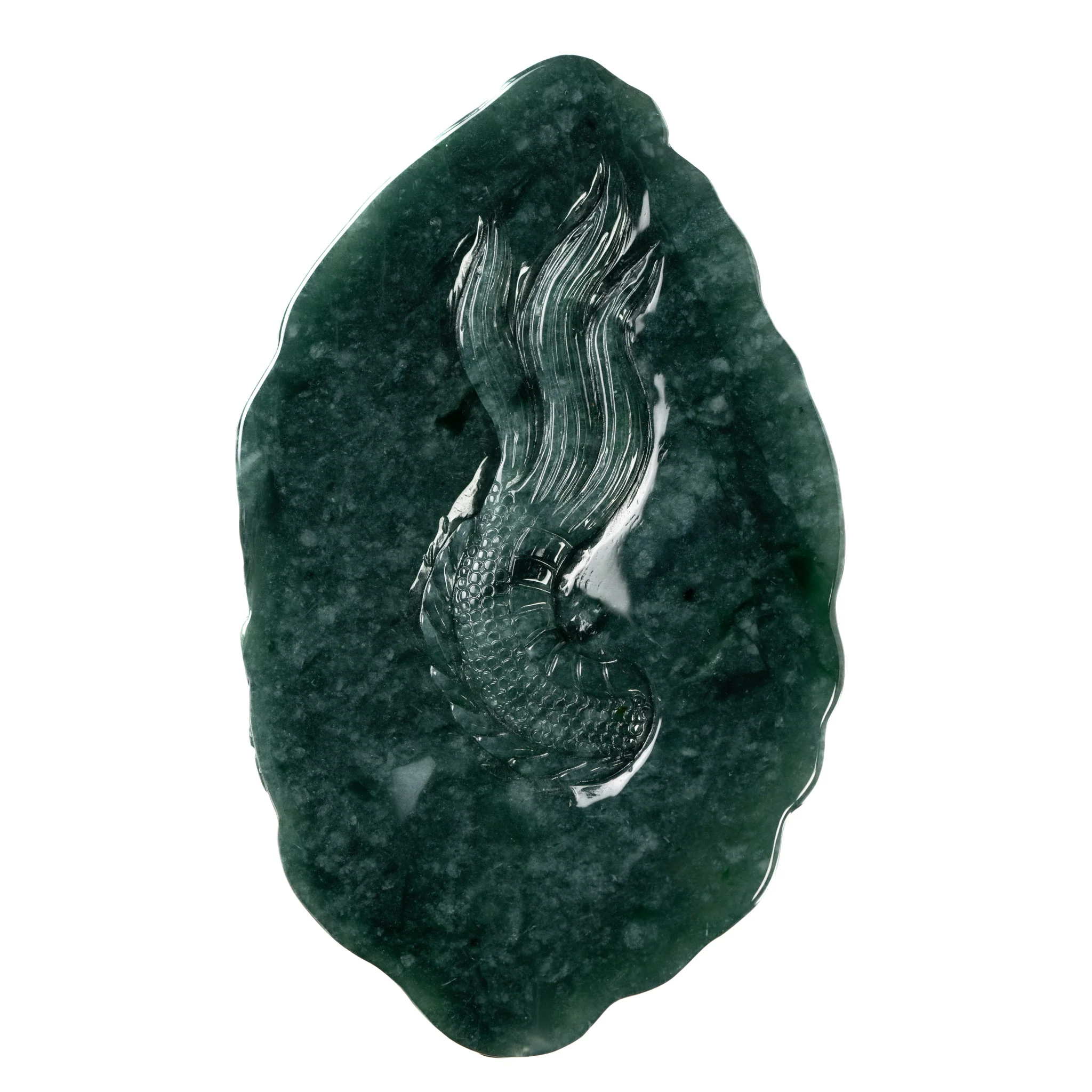 Dragon Jade Pendant - Grade A Untreated - Image 2