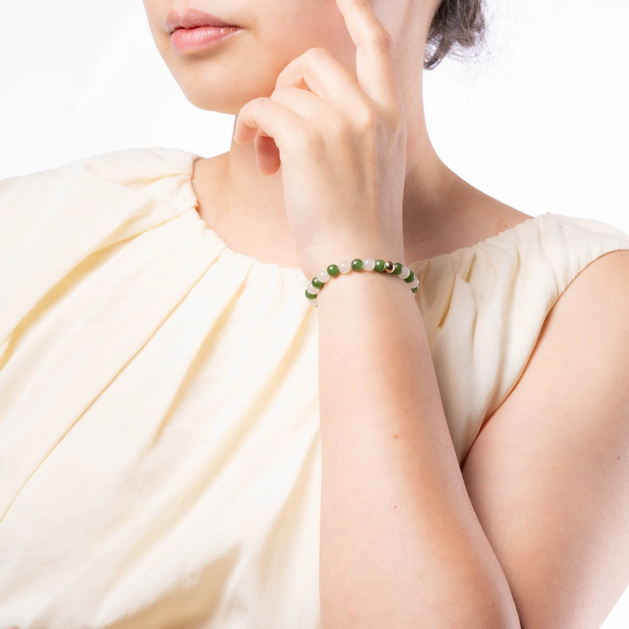 Ethereal Harmony Nephrite Jade Bracelet - Image 11