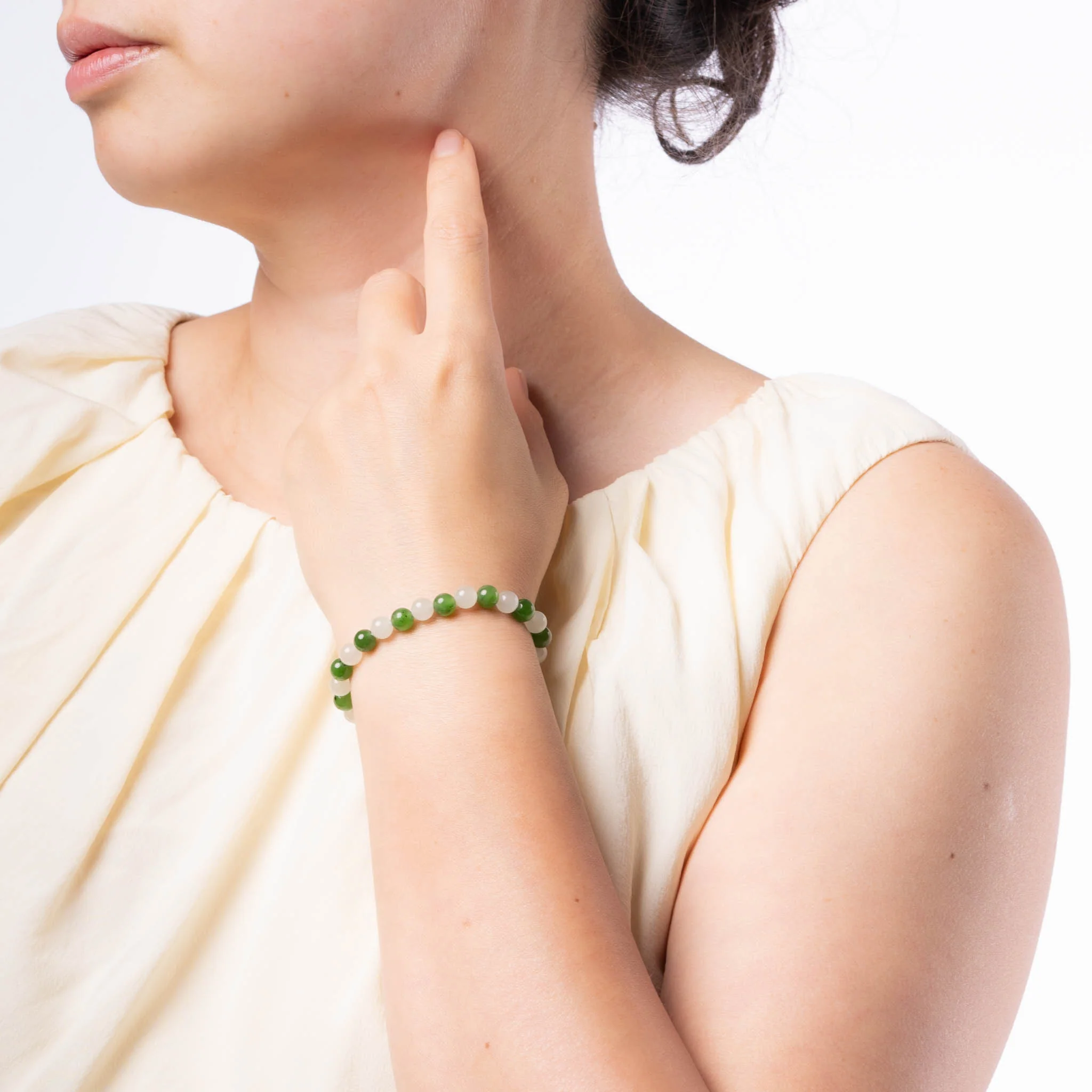 Ethereal Harmony Nephrite Jade Bracelet - Image 7