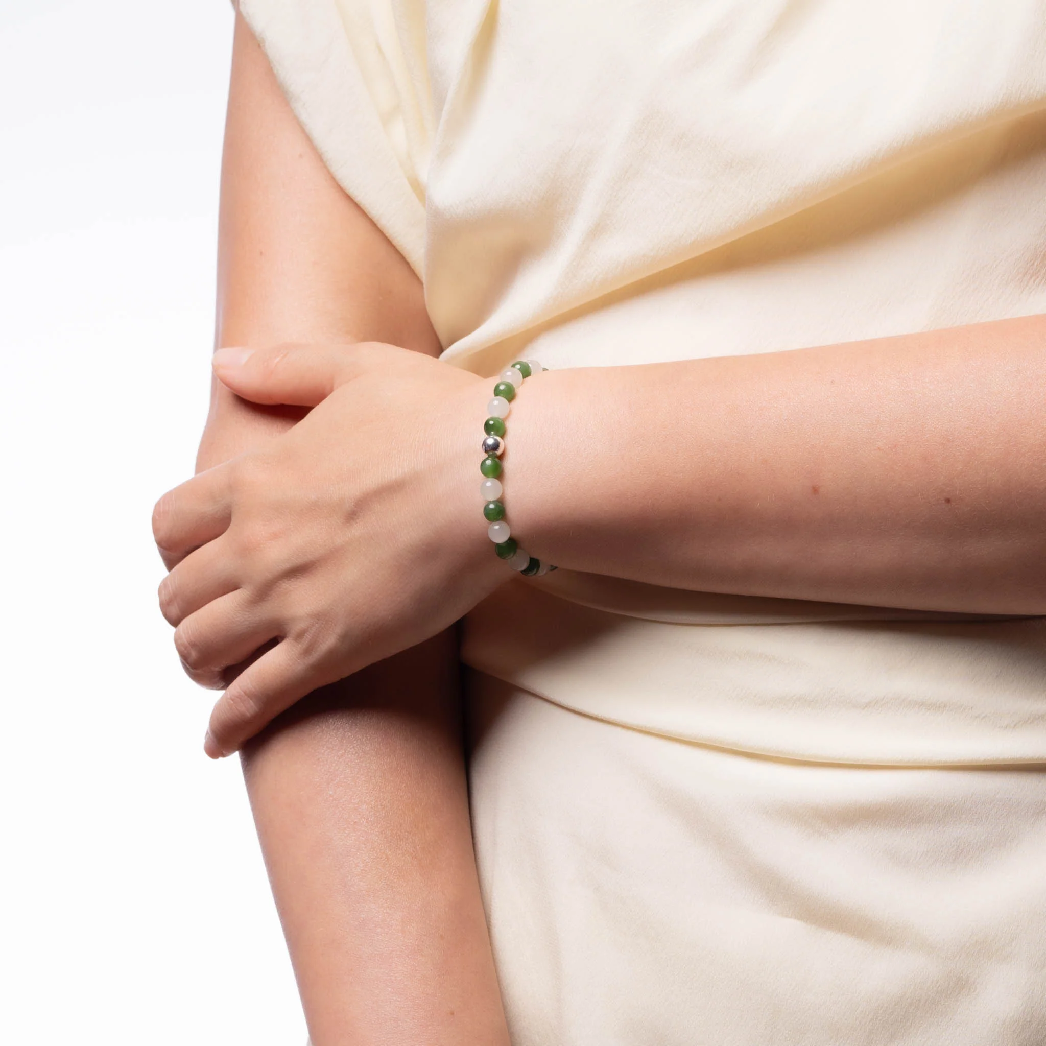 Ethereal Harmony Nephrite Jade Bracelet - Image 9
