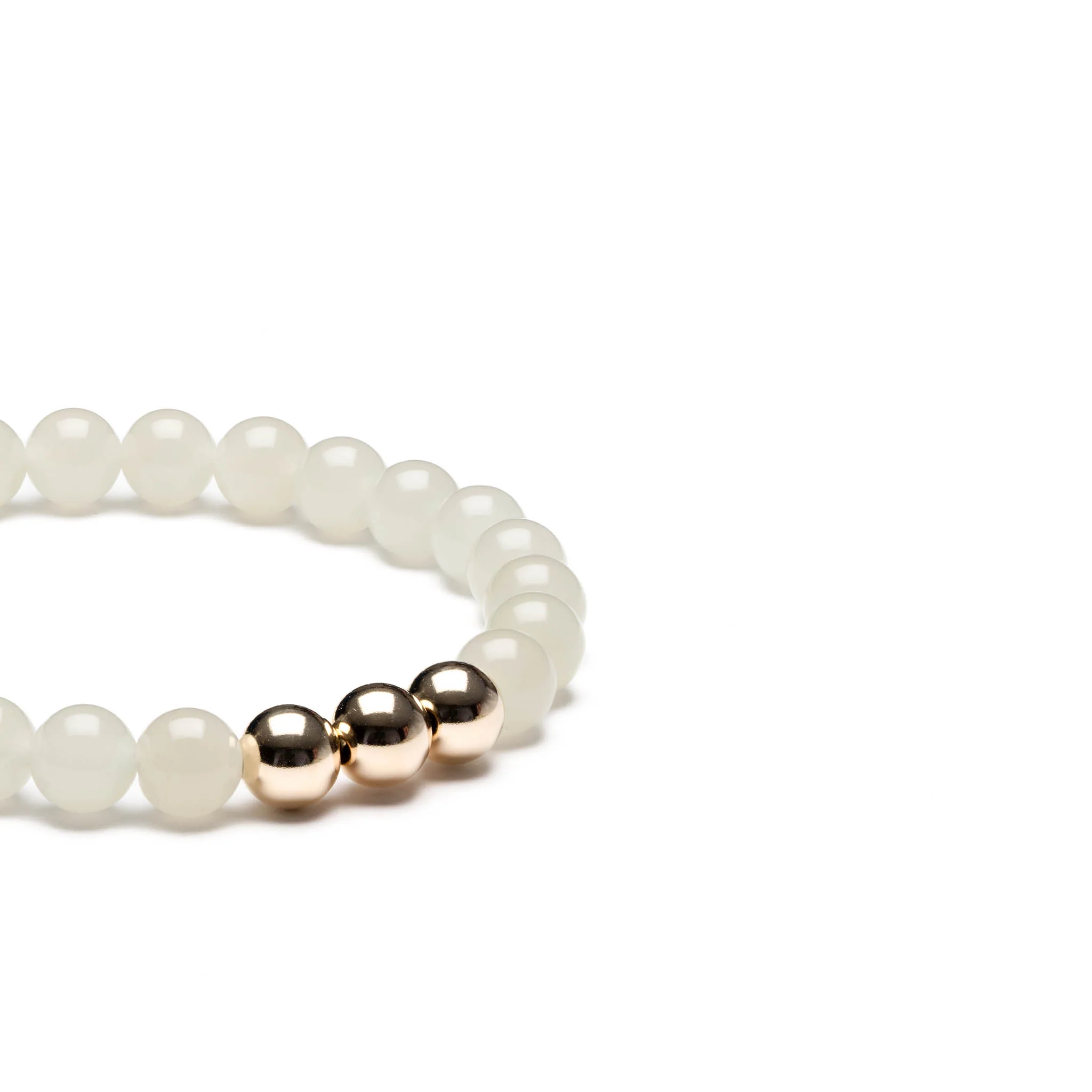 Ethereal Stillness Bracelet with White Jade - Image 4