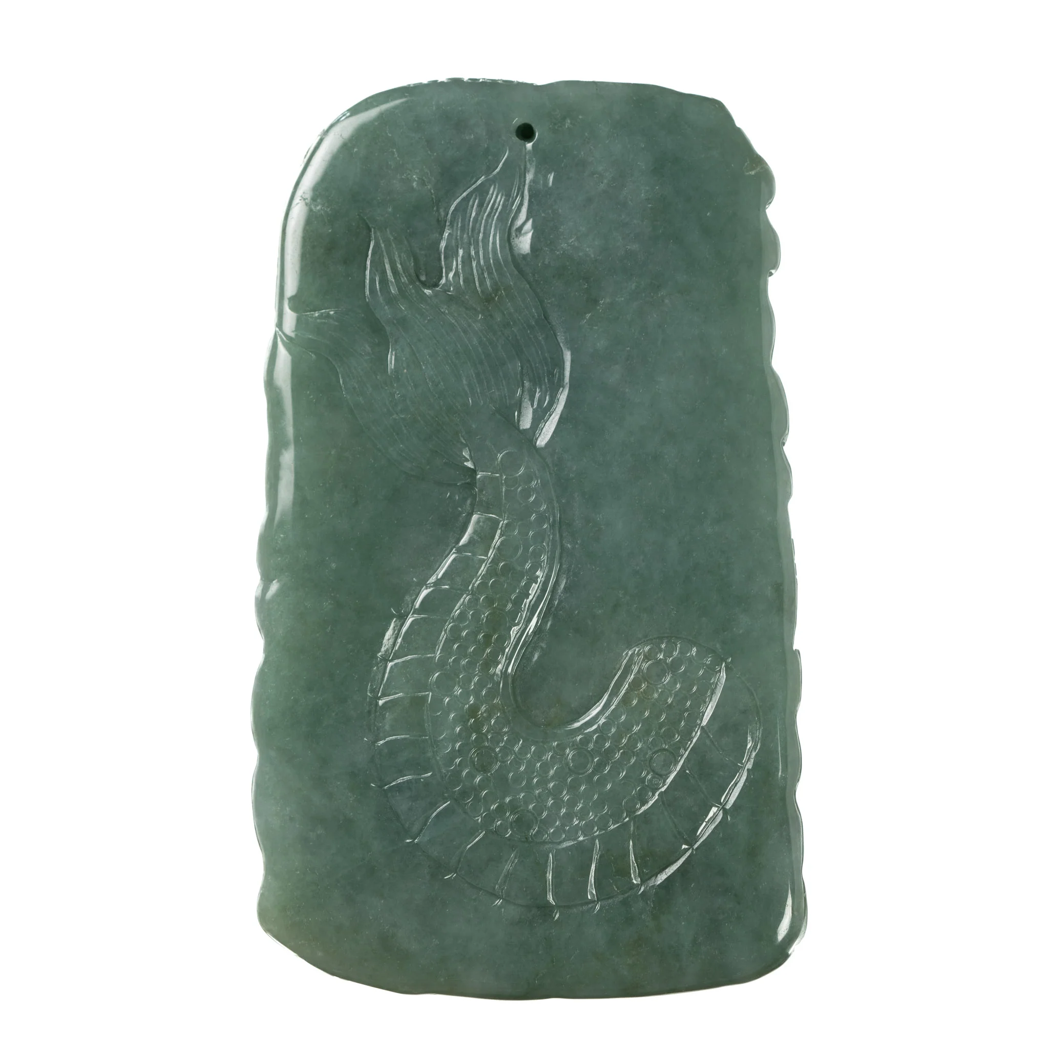 Geniune Jadeite Jade Dragon Pendant - Image 2