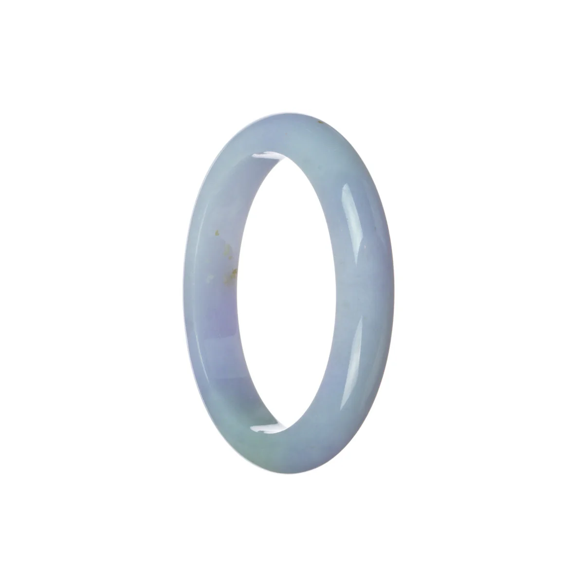 Genuine Natural Lavender Traditional Jade Bangle Bracelet - 50mm Oval