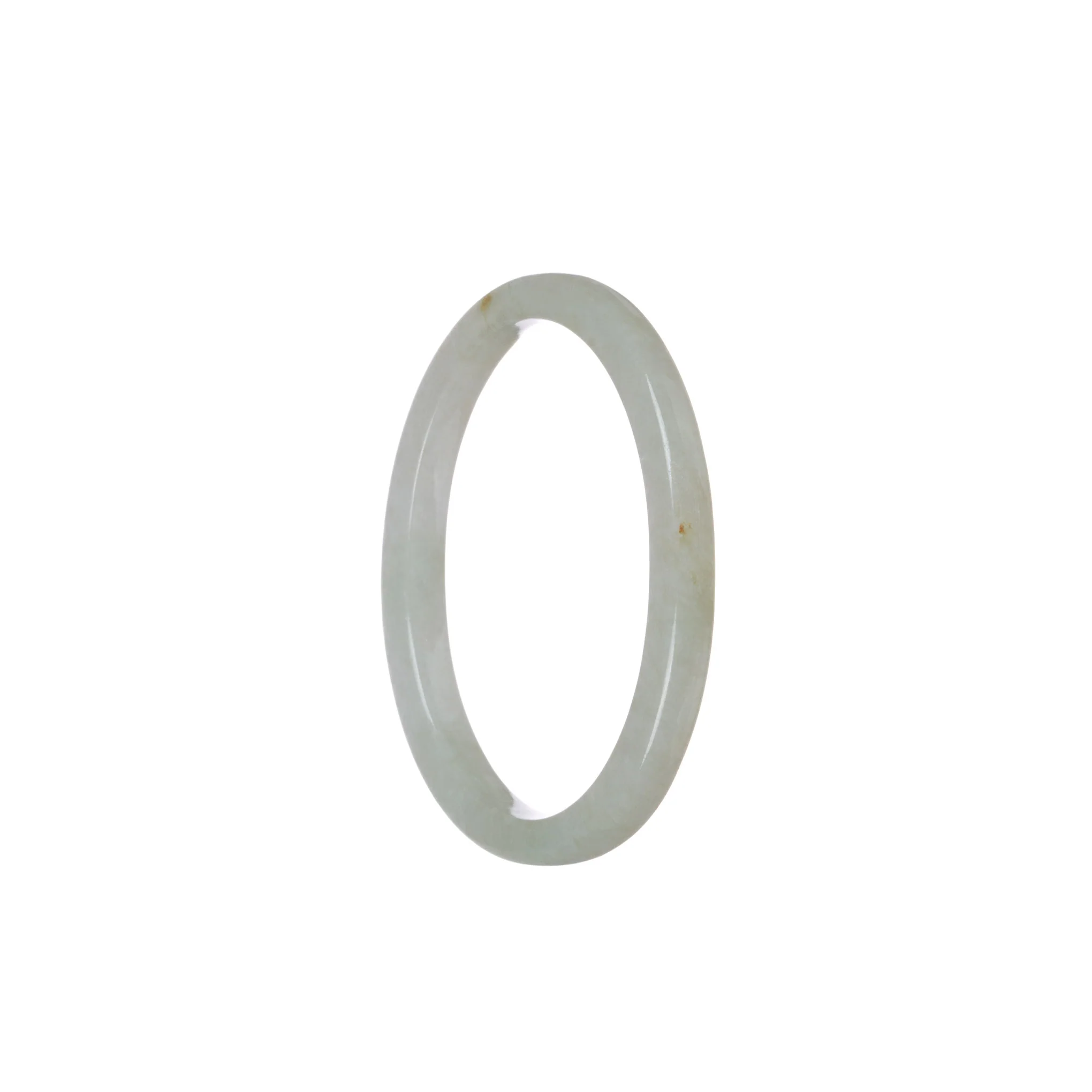 Genuine Grade A Pale Green Traditional Jade Bracelet - 52mm Oval - Image 2
