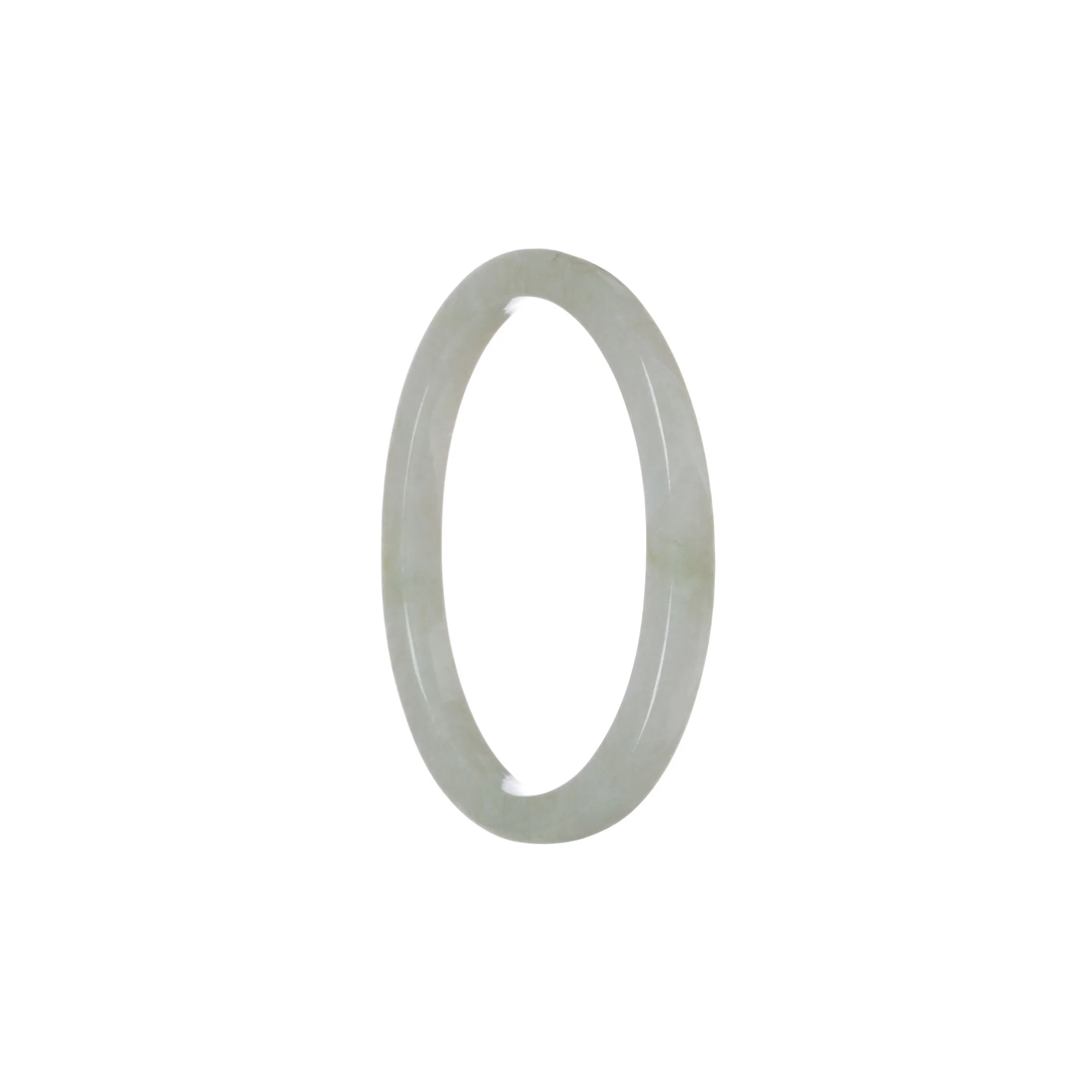 Genuine Grade A Pale Green Traditional Jade Bracelet - 52mm Oval - Image 3