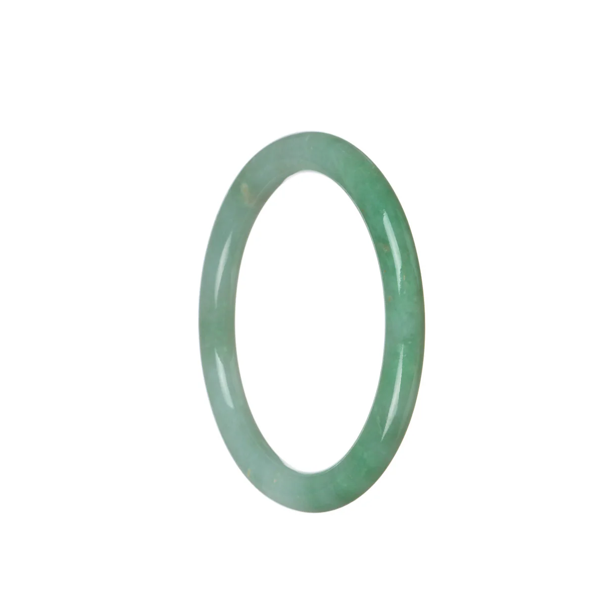 Genuine Natural Green Burmese Jade Bracelet - 57mm Round