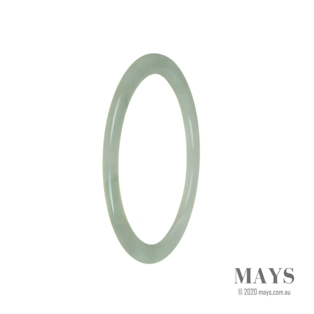 Real Type A Light Green Jade Bangle - 60mm Thin - Image 2