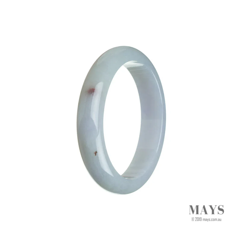 Genuine Natural Pale Lavender Traditional Jade Bracelet - 53mm Oval - Image 2