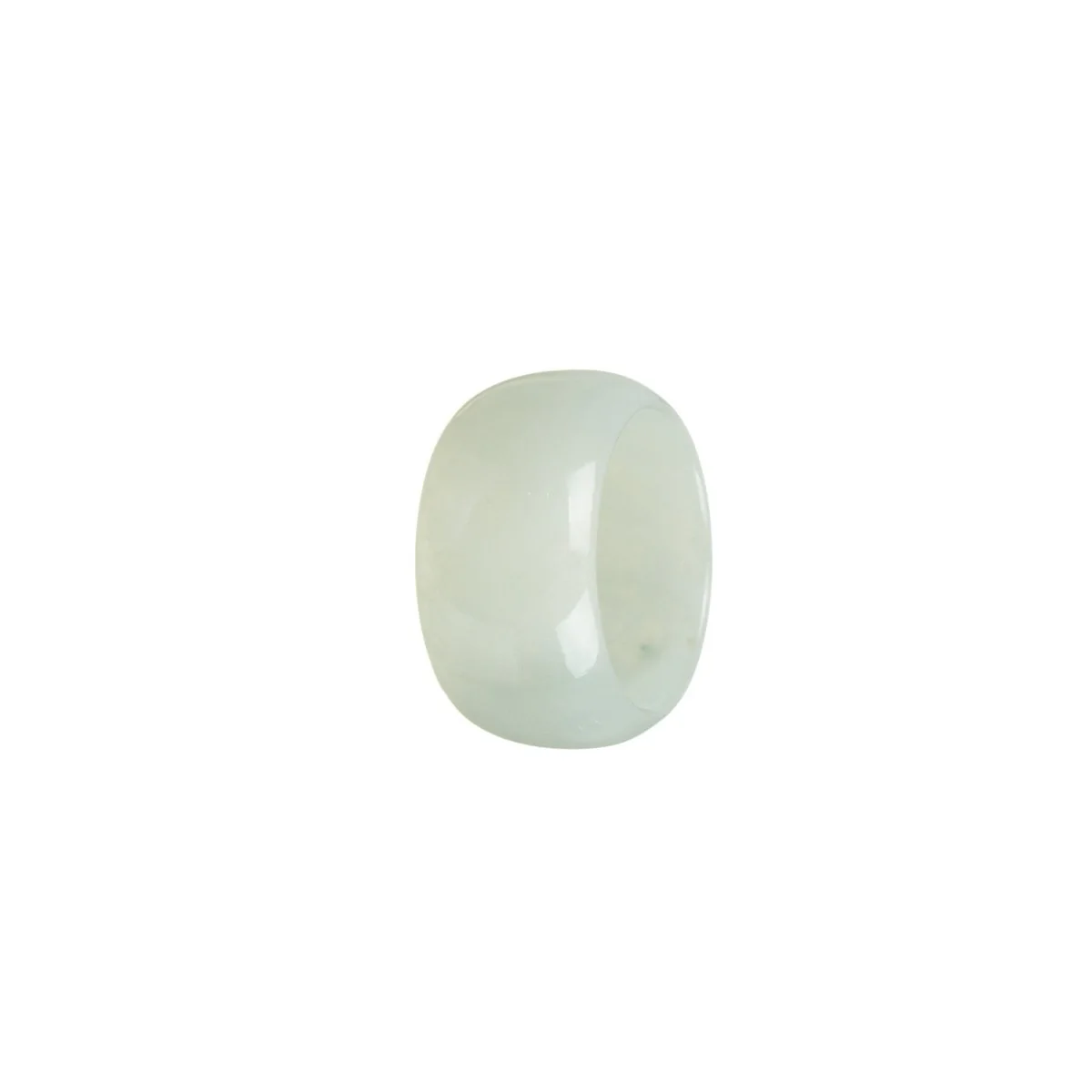 Real Light Green Jade Ring - Size Q 1/2 - Image 2