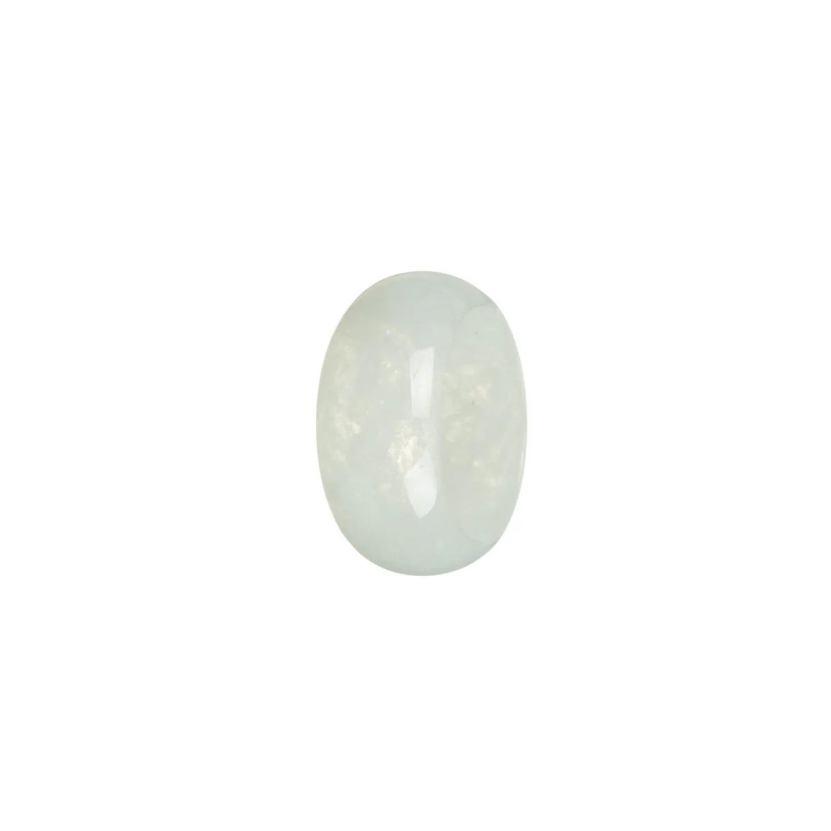 Real White Jadeite Jade Band - Size R 1/2 - Image 3
