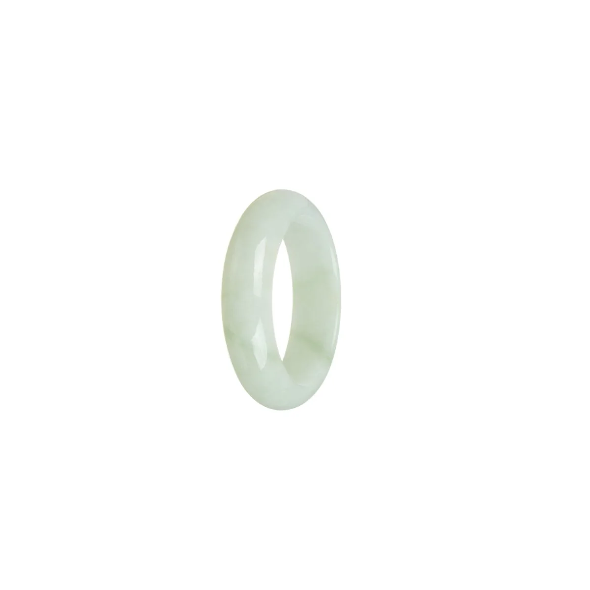 Genuine Light Green Burma Jade Ring - Size T