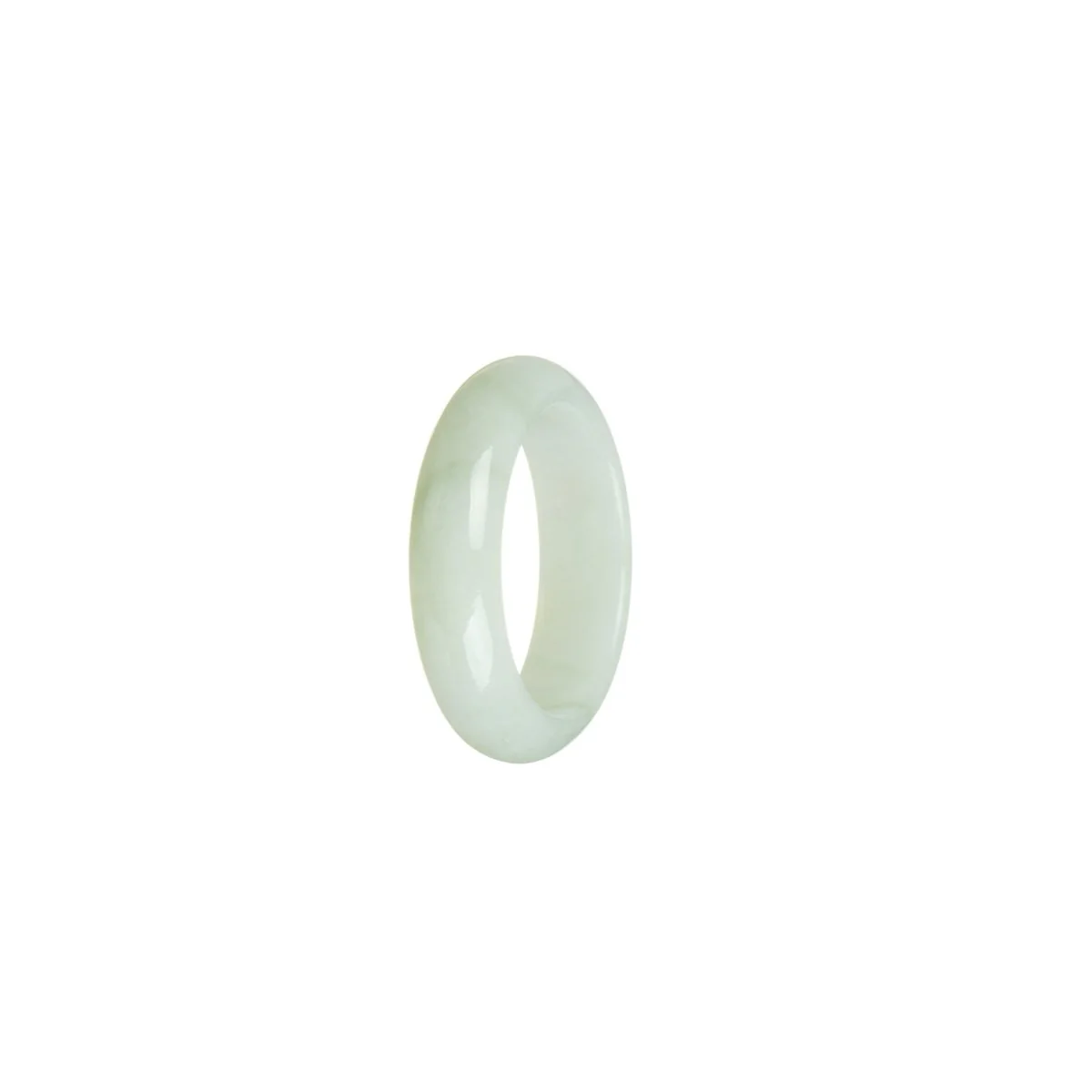 Genuine Light Green Burma Jade Ring - Size T - Image 2