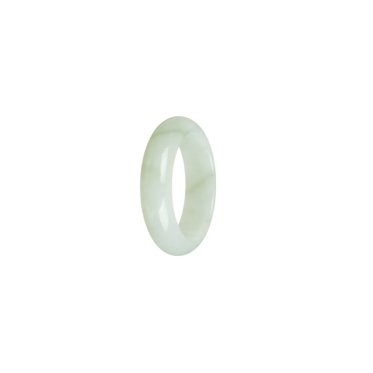 Genuine Light Green Burma Jade Ring - Size T - Image 3