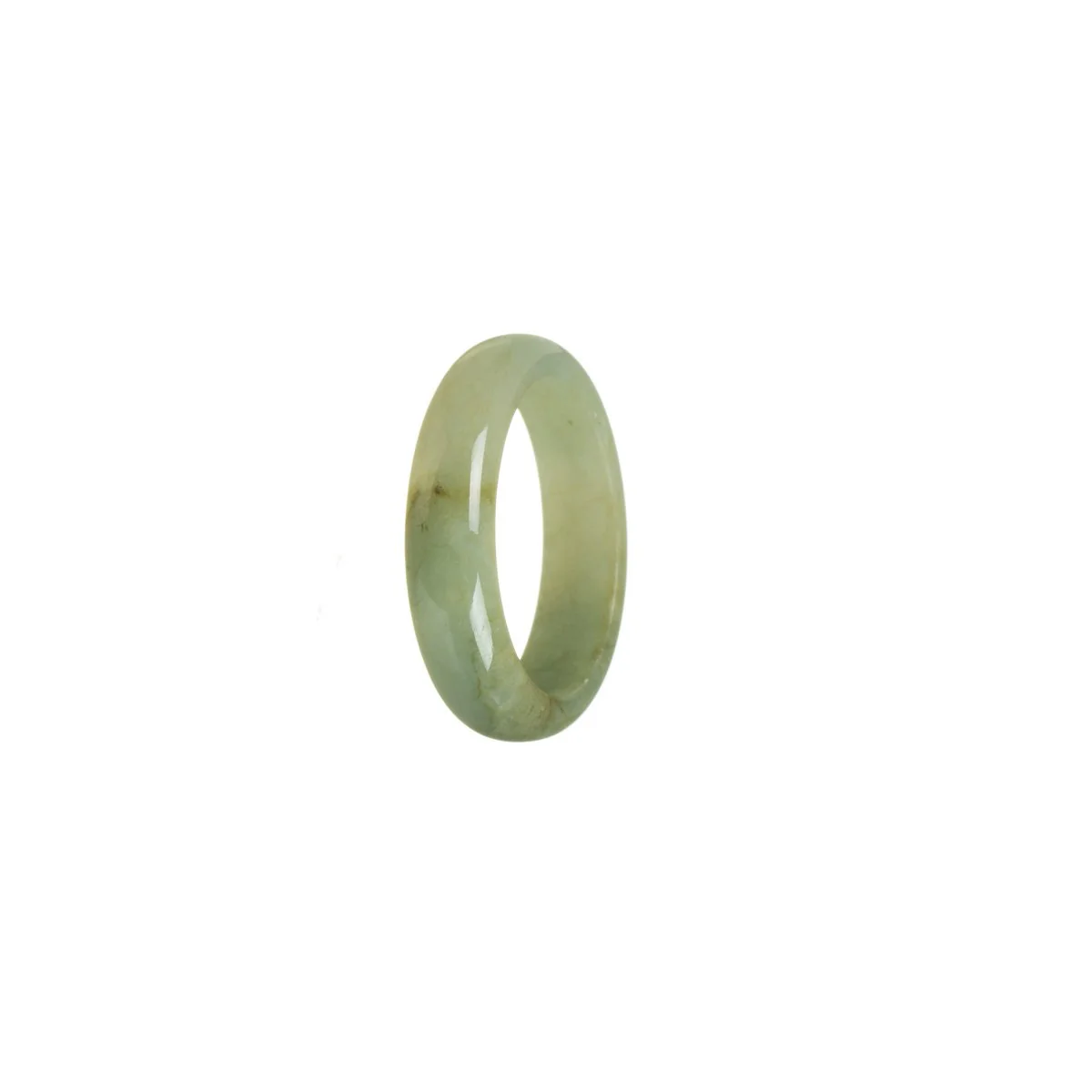 Authentic Green Jadeite Jade Band - Size U - Image 3