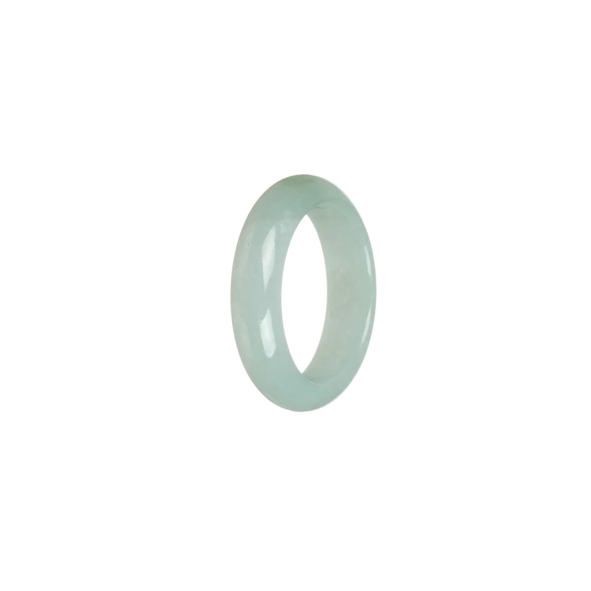 Real White Jadeite Jade Band - Size S 1/2 - Image 2