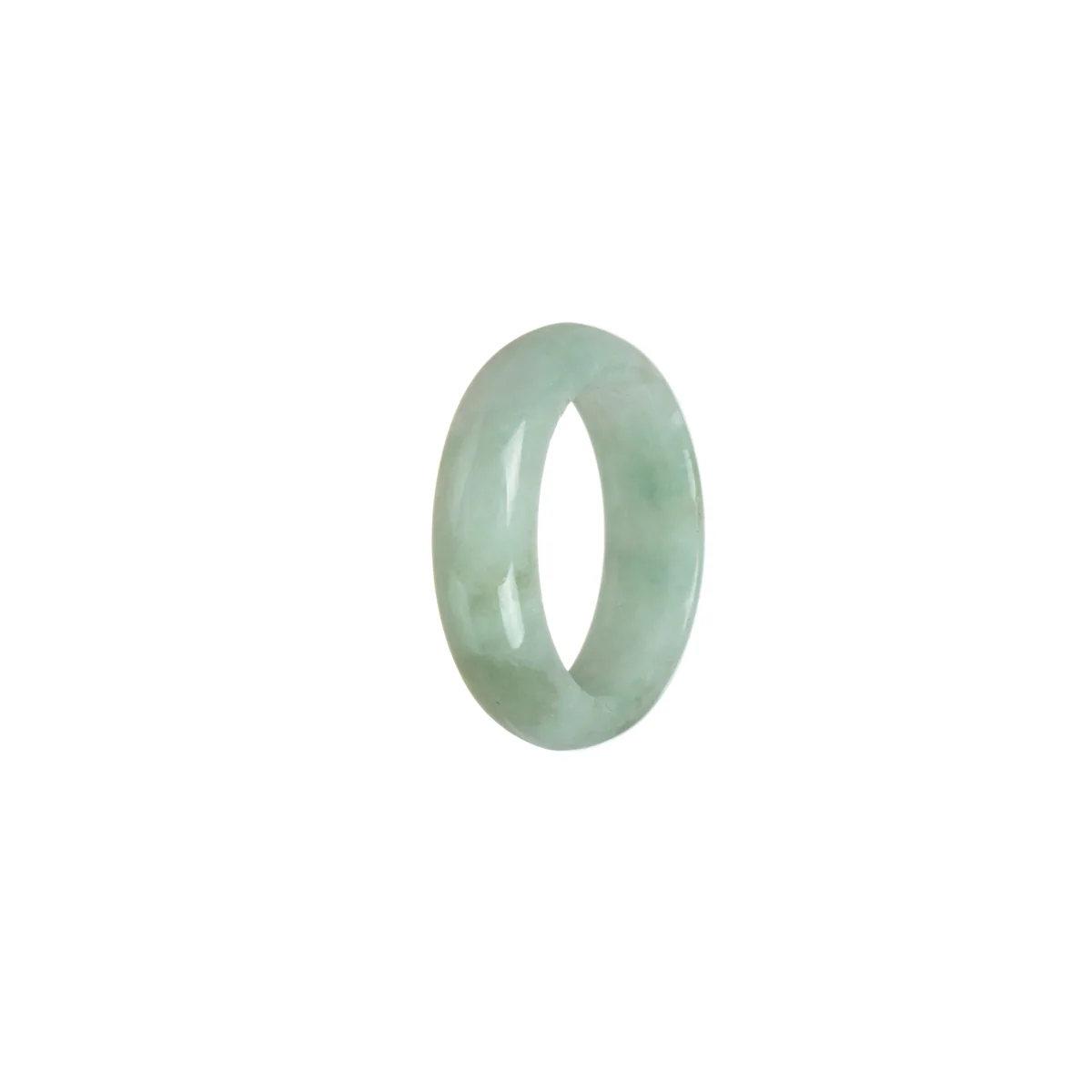 Real Olive Hua Pattern Jade Band - Size Q - Image 3