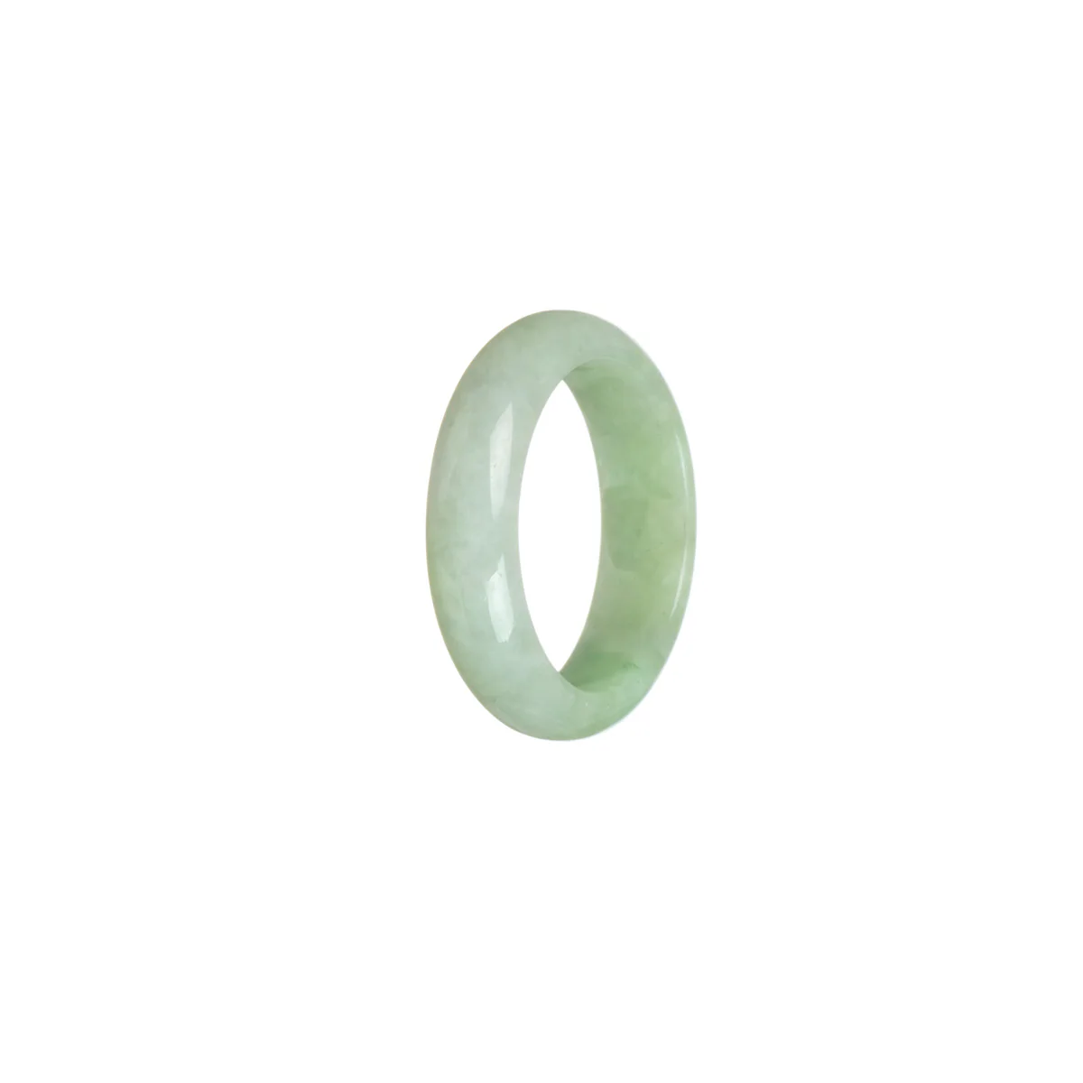 Genuine Light Green Jadeite Jade Band - Size S 1/2 - Image 2