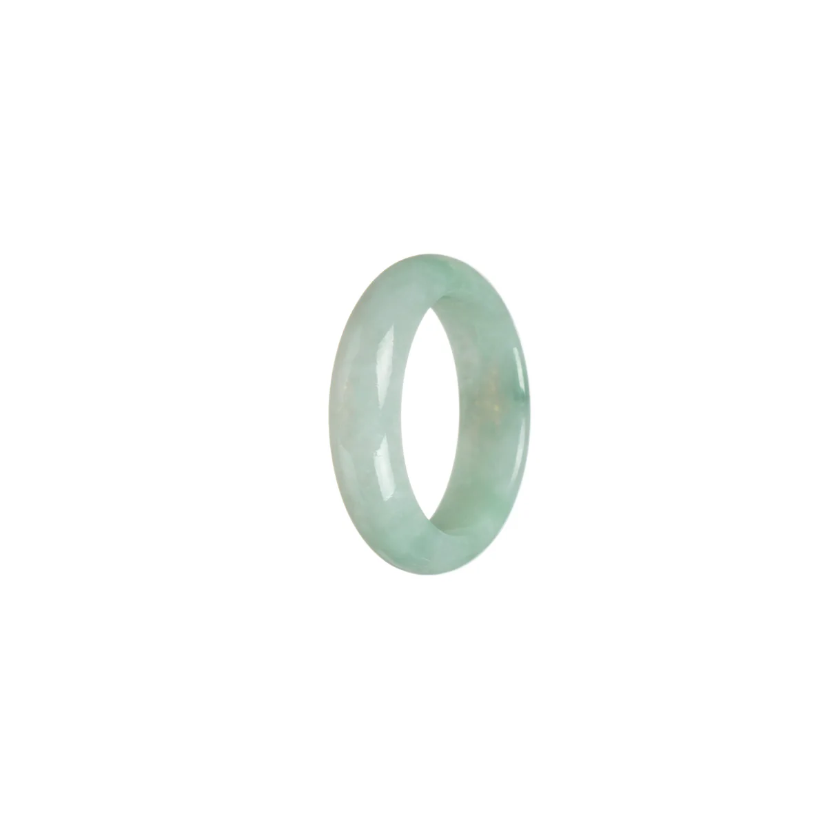 Real Green Hua Pattern Jade Band - Size R - Image 3