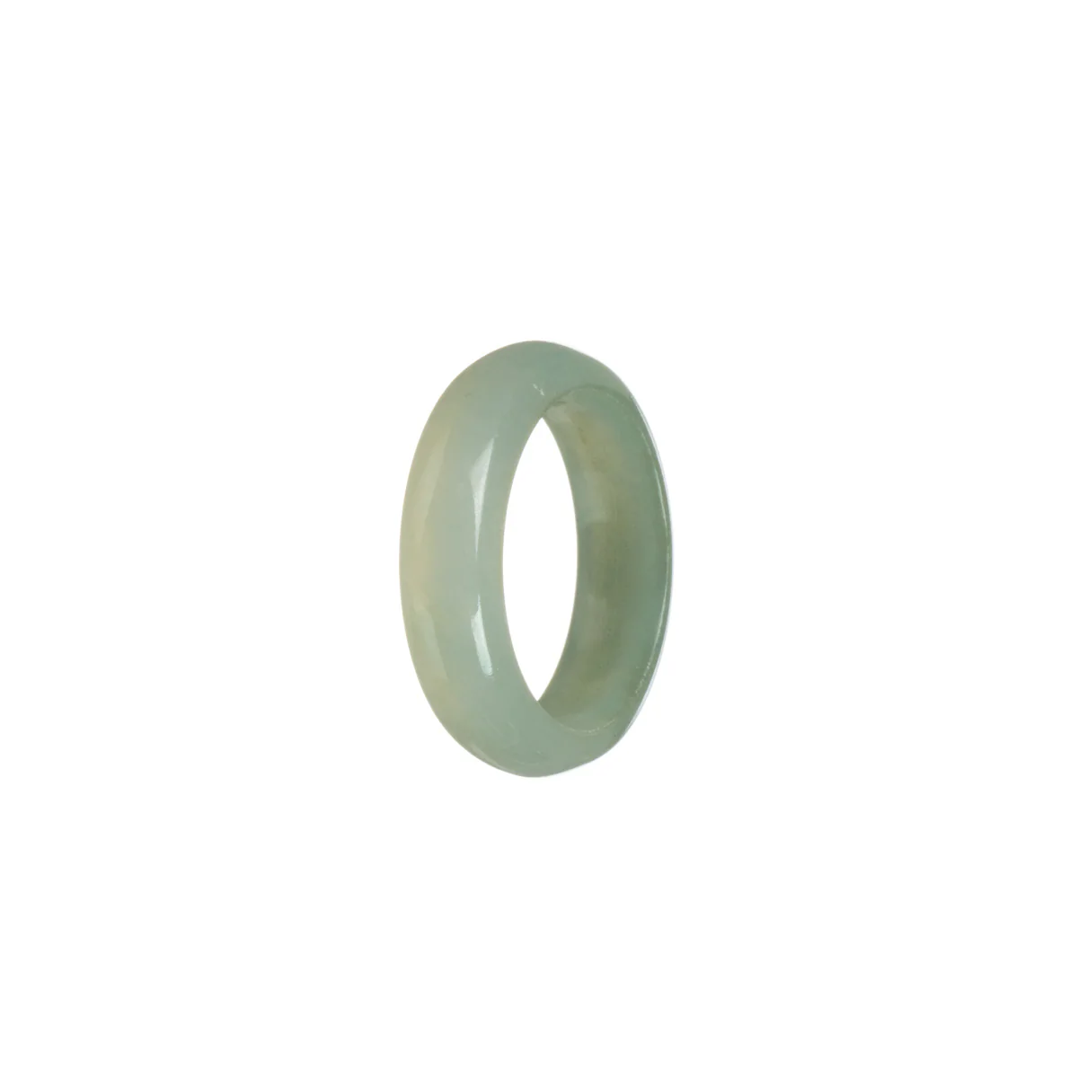 Authentic Greyish green Burmese Jade Band - Size S - Image 2